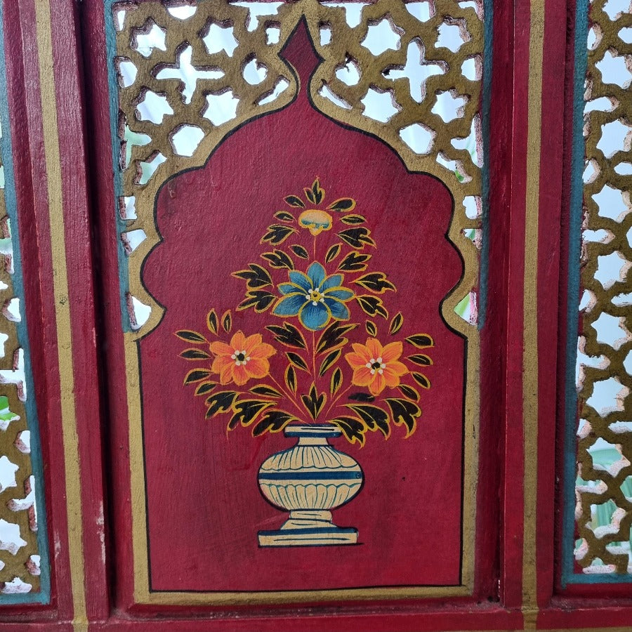 Mashrabiya carved screen - 4 panels