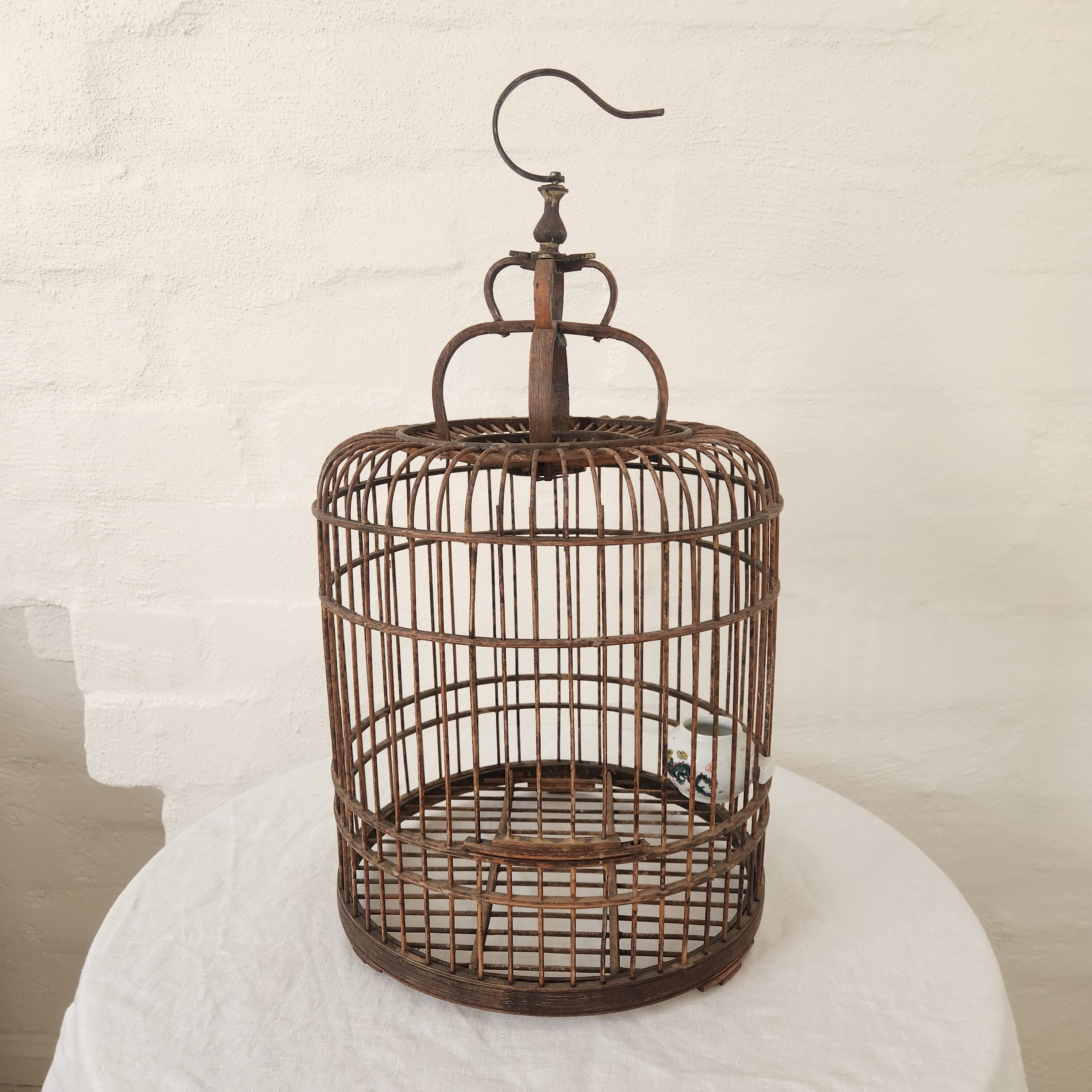 Vintage Cane Bird Cage