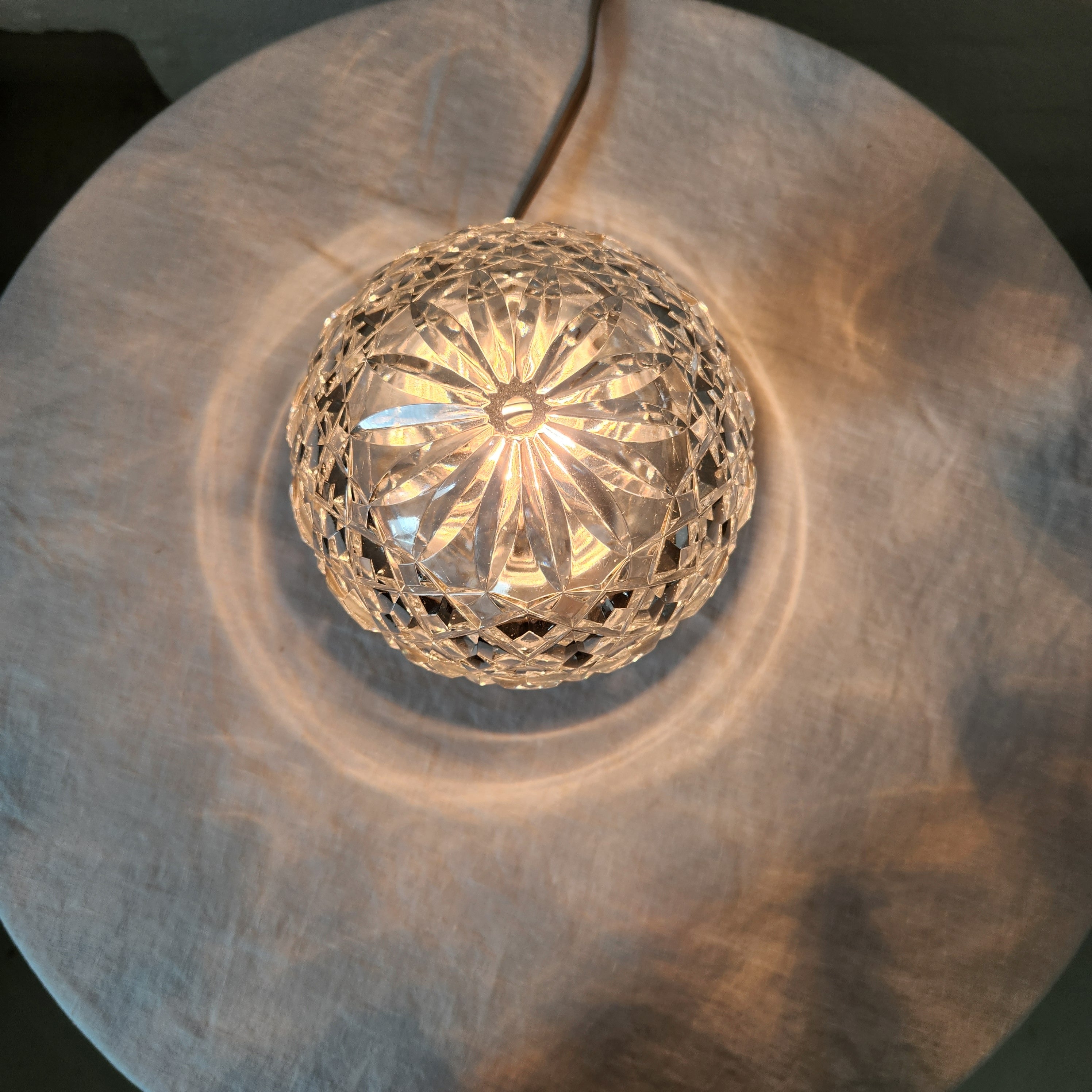 Cut Crystal Boudoir Lamp