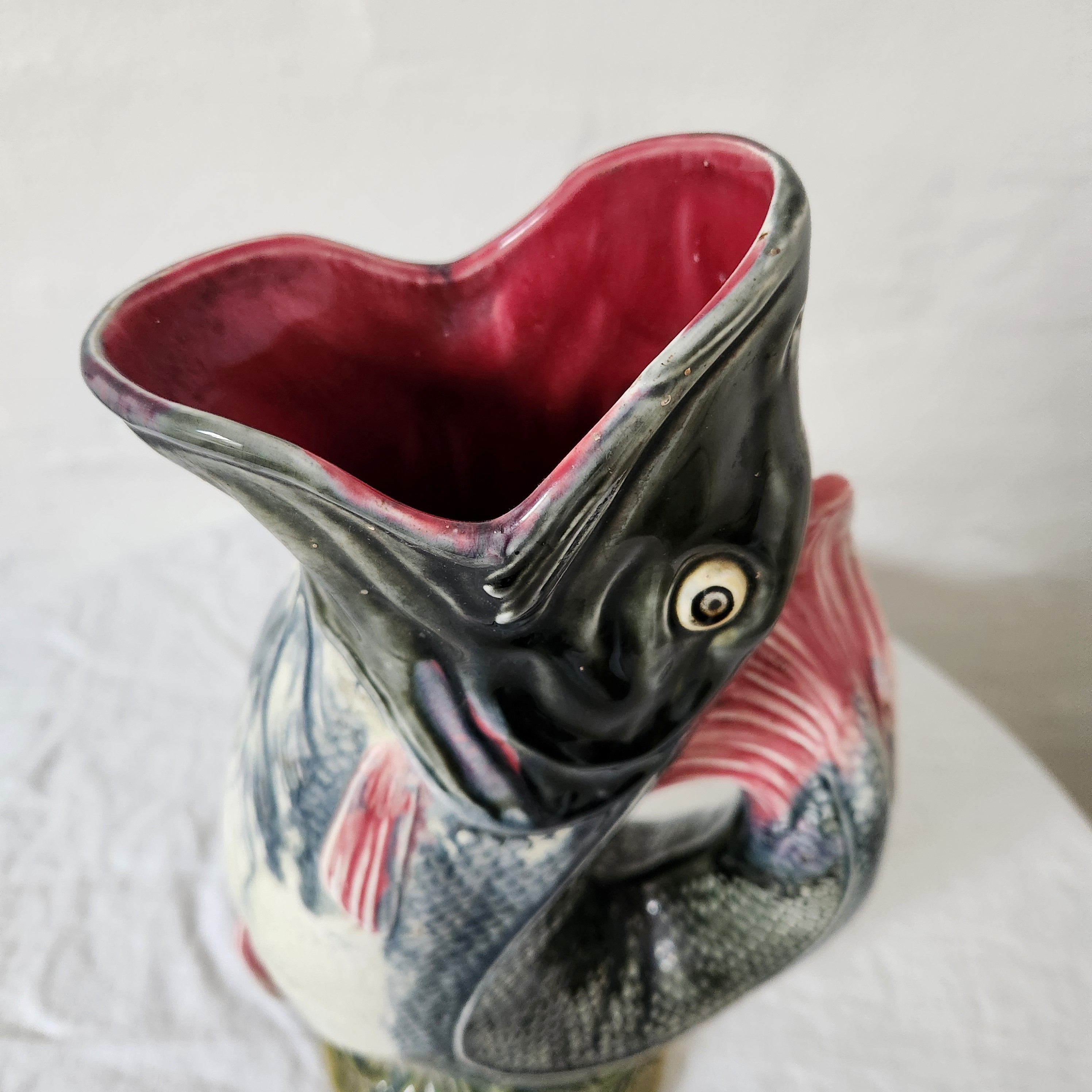 Antique French Trout Pitcher