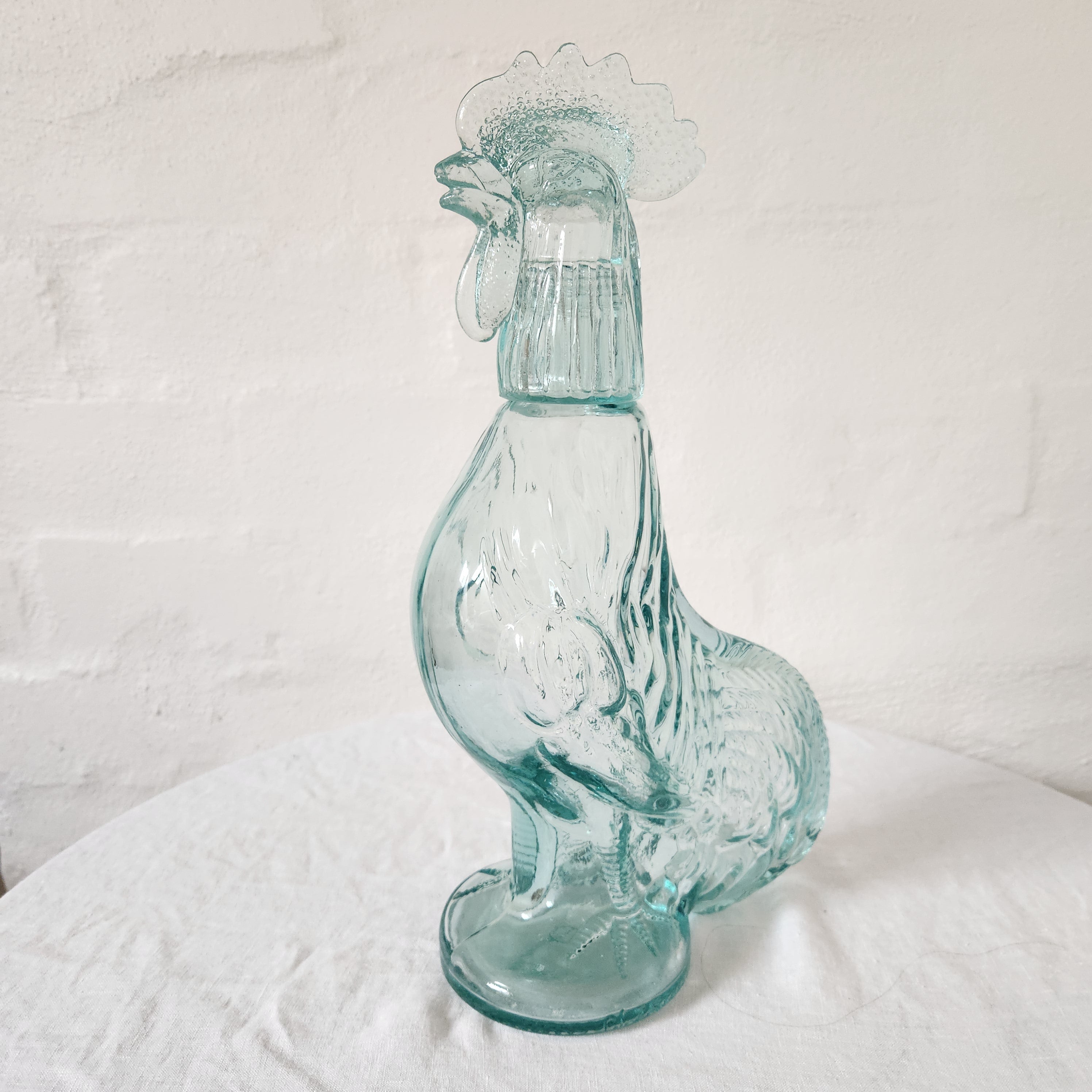 Vintage Italian 1930’s Glass Rooster Decanter