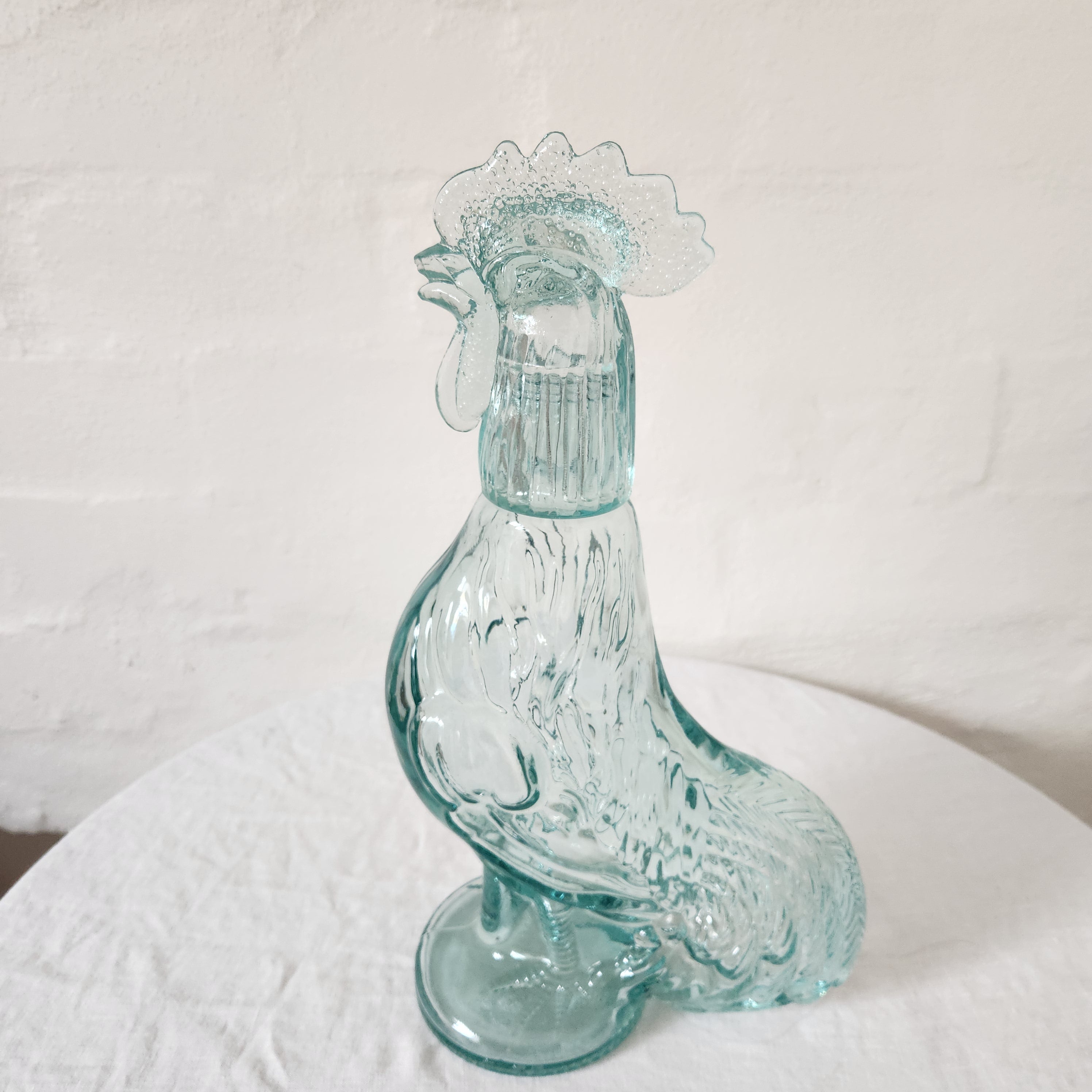 Vintage Italian 1930’s Glass Rooster Decanter