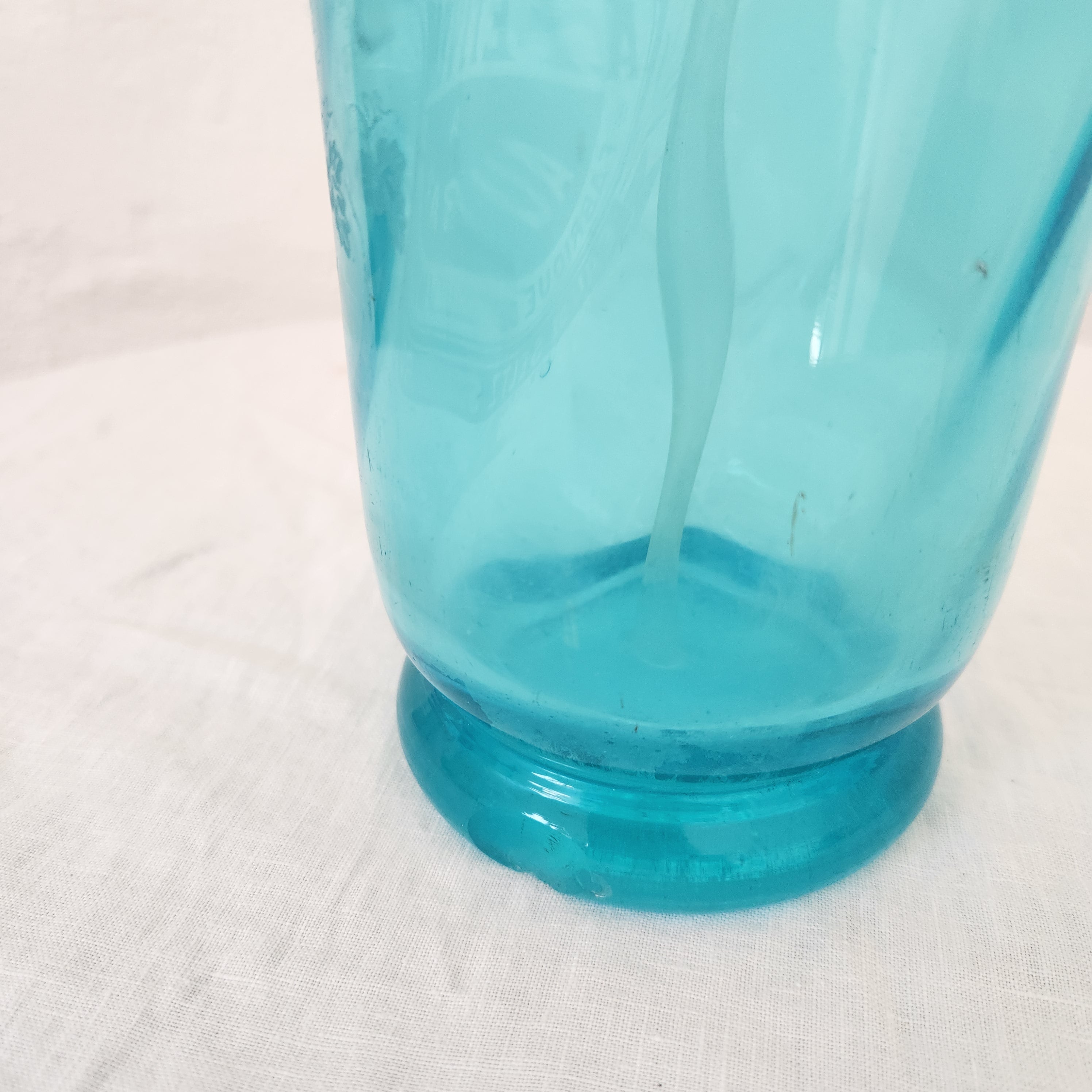 Vintage French Soda Siphon - Blue