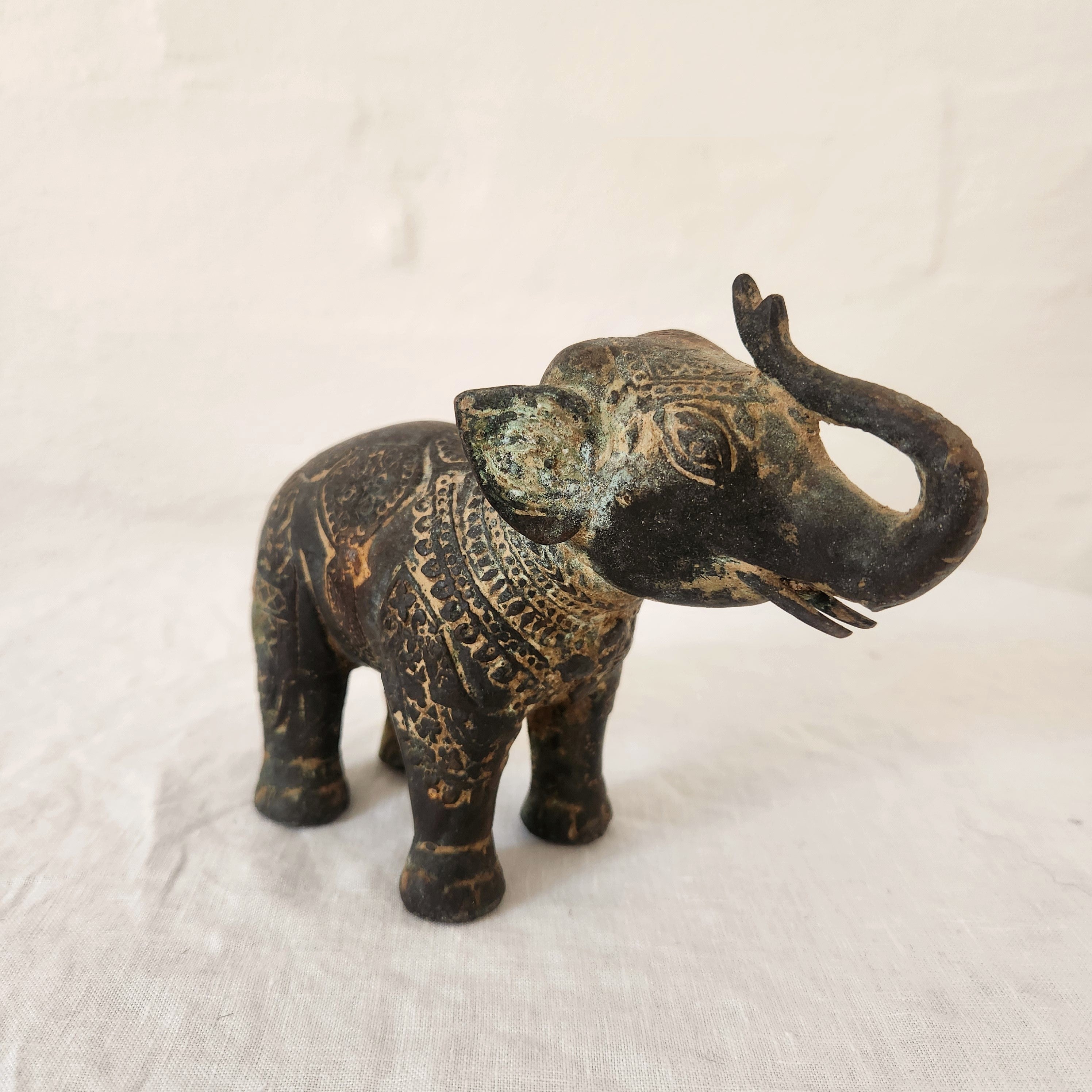 Antique Bronze Elephant