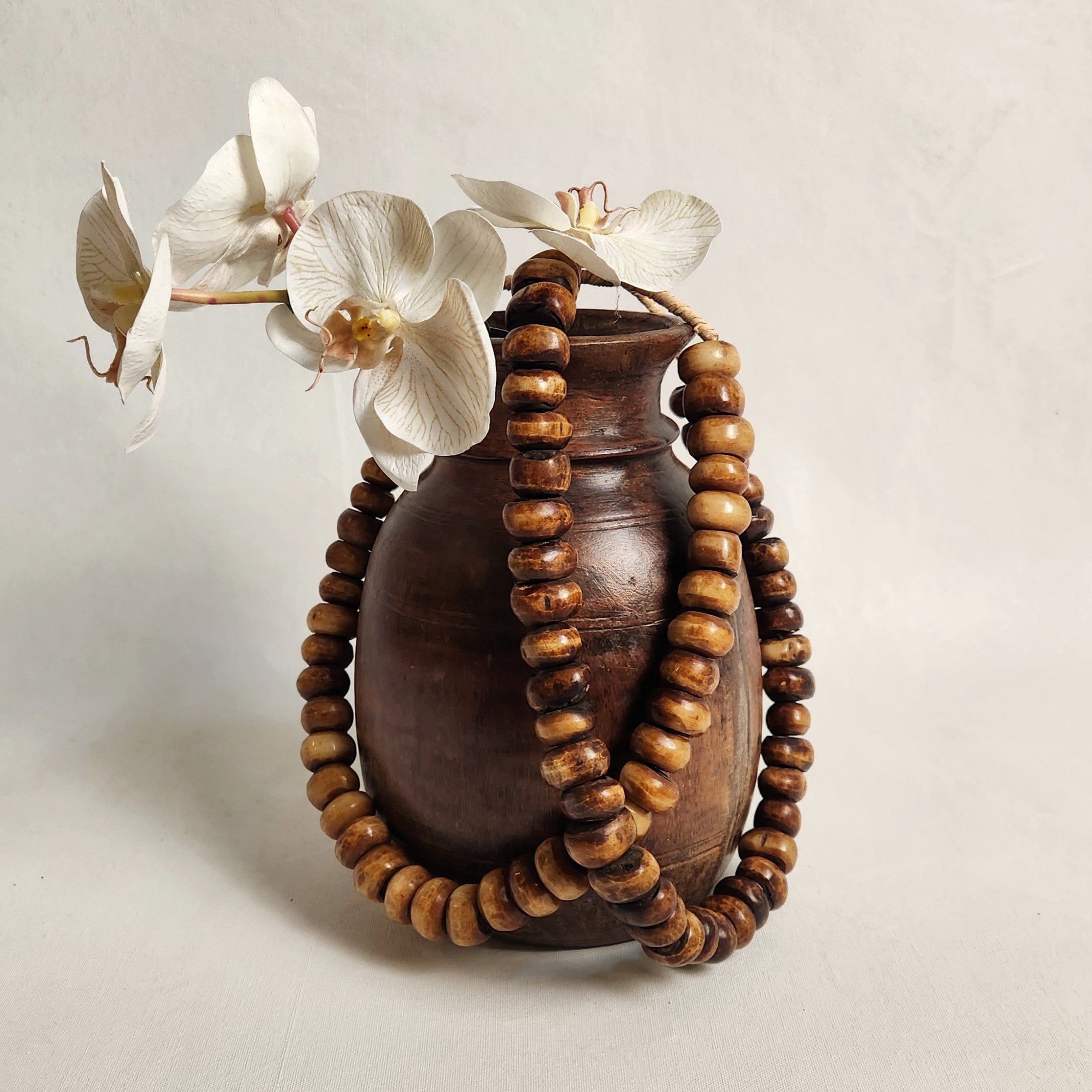 Kenyan Bead Garland - Brown