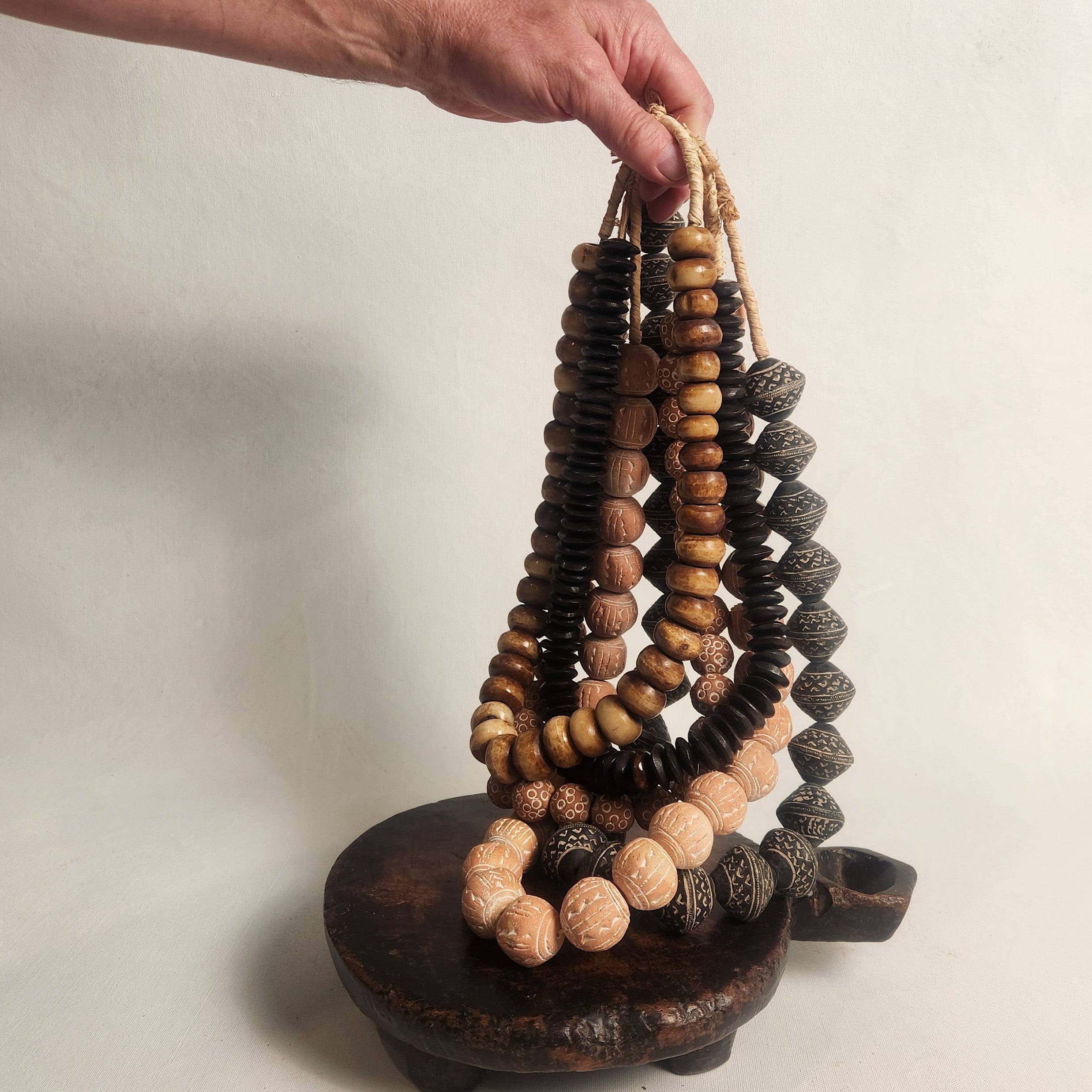 Mali Beaded Garland - Dogon Terracotta