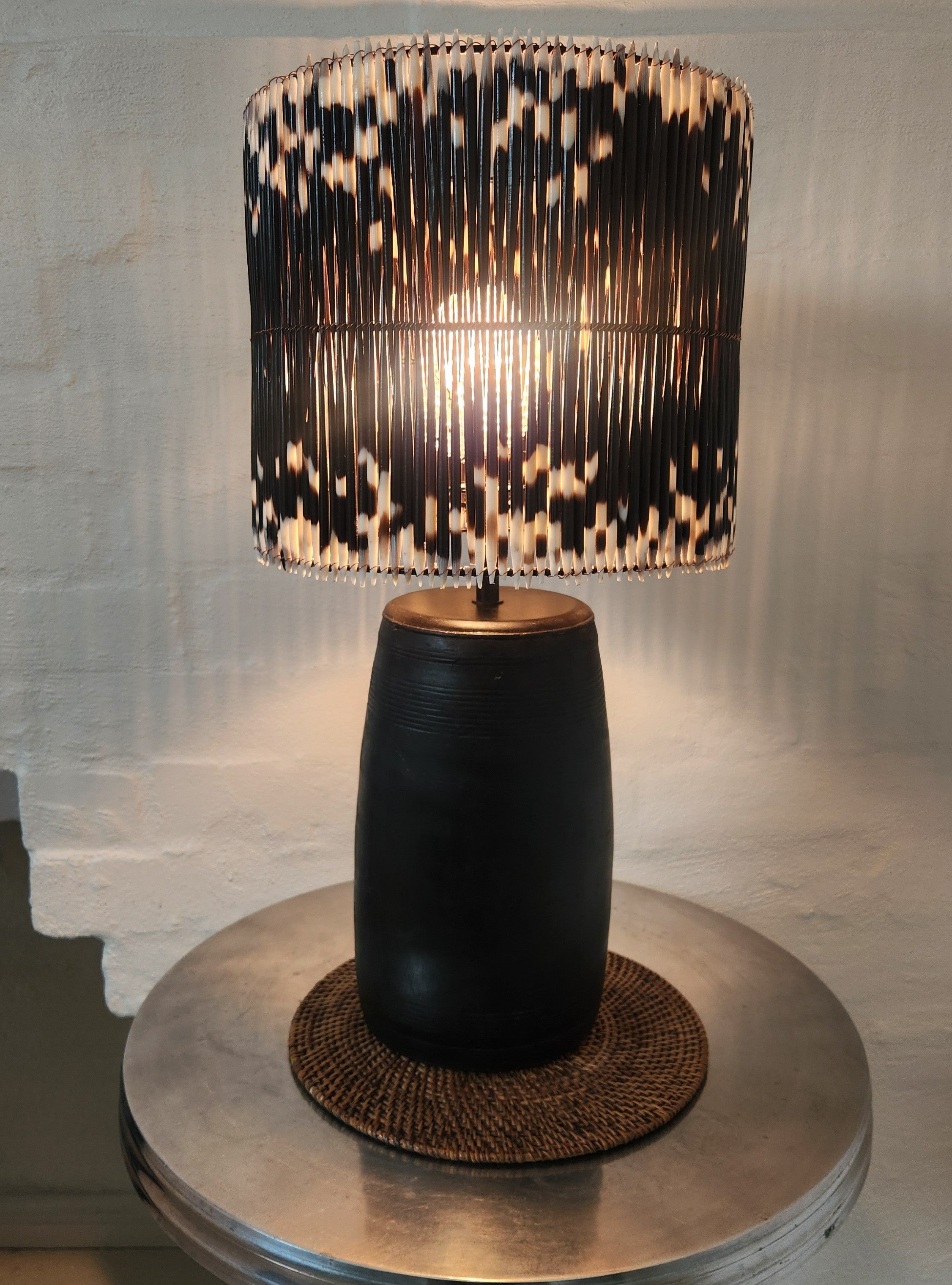 Espresso Gabu Base with Porcupine Quill Shade