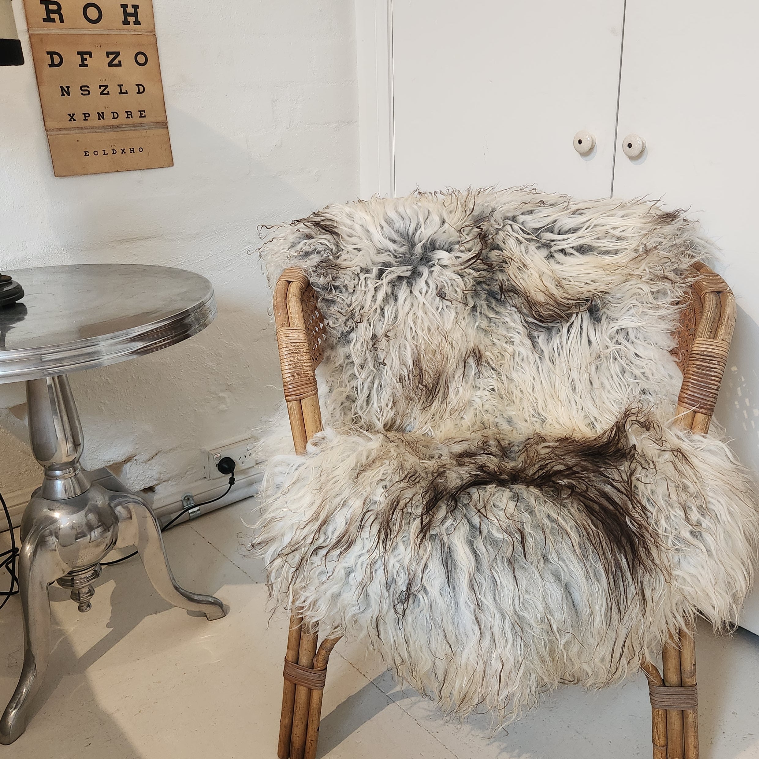 Greenlandic Sheepskin - Black, Grey & White