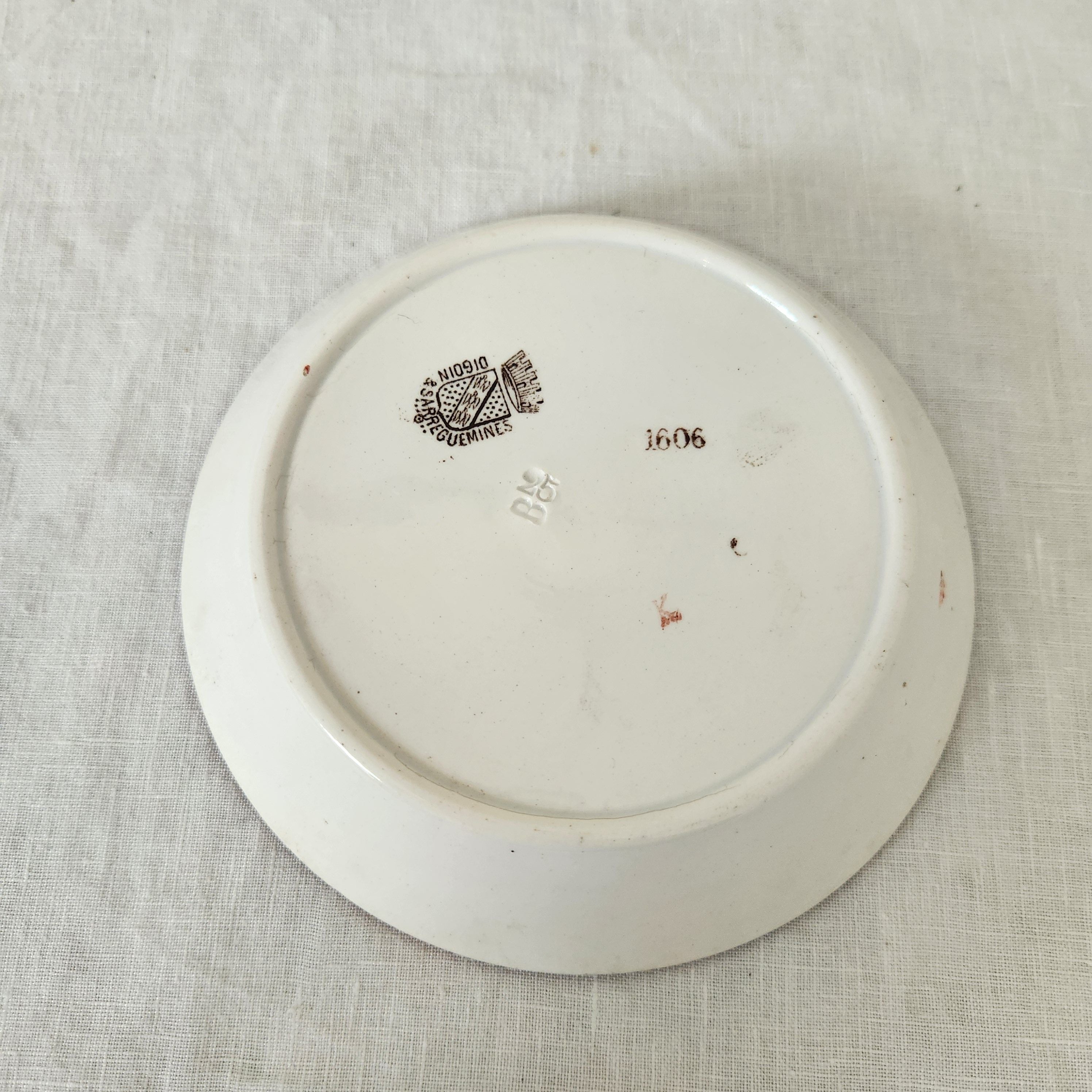 Vintage Sarreguemines Chinoiserie Plate