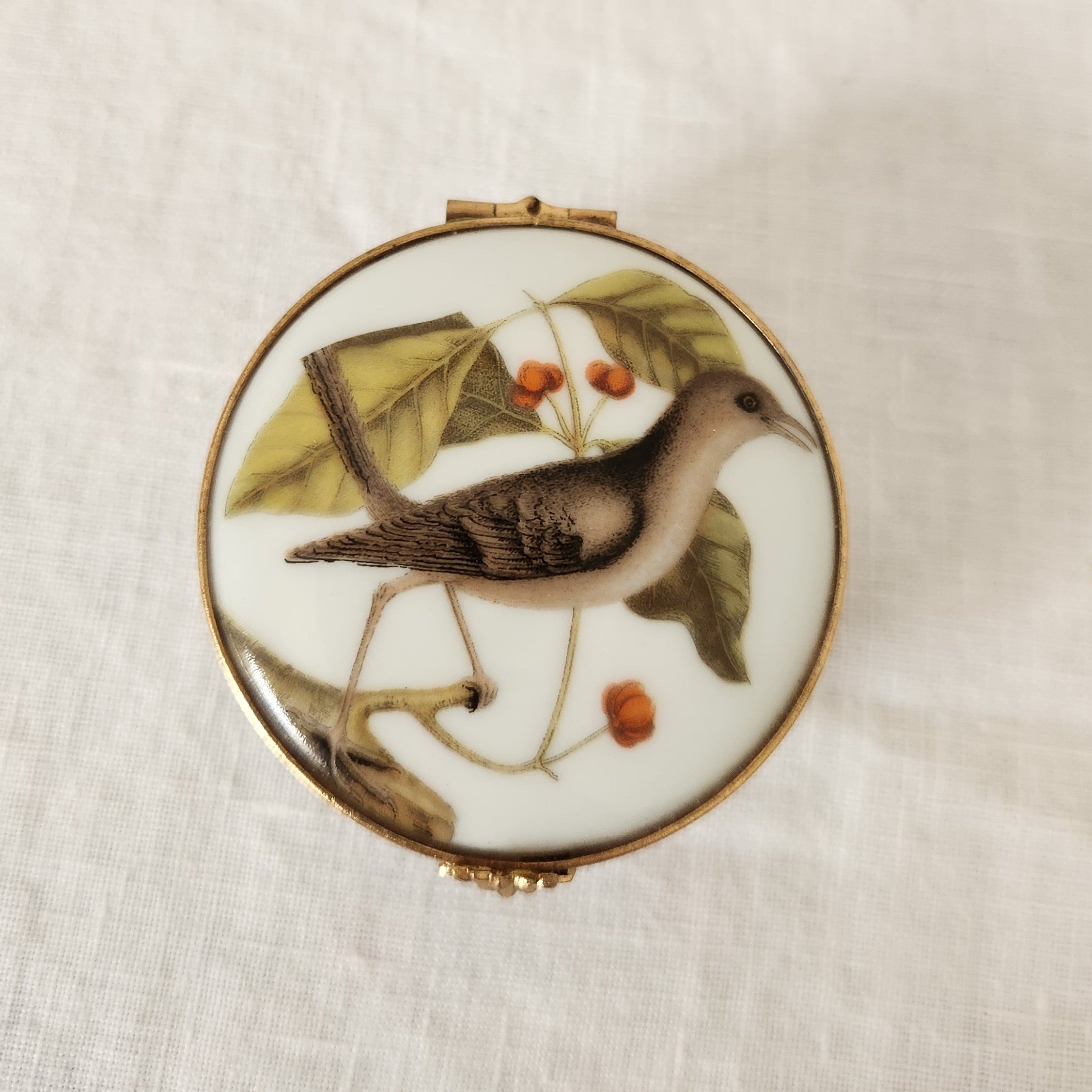 Vintage Porcelaine Des Paris Hinged Ring Box