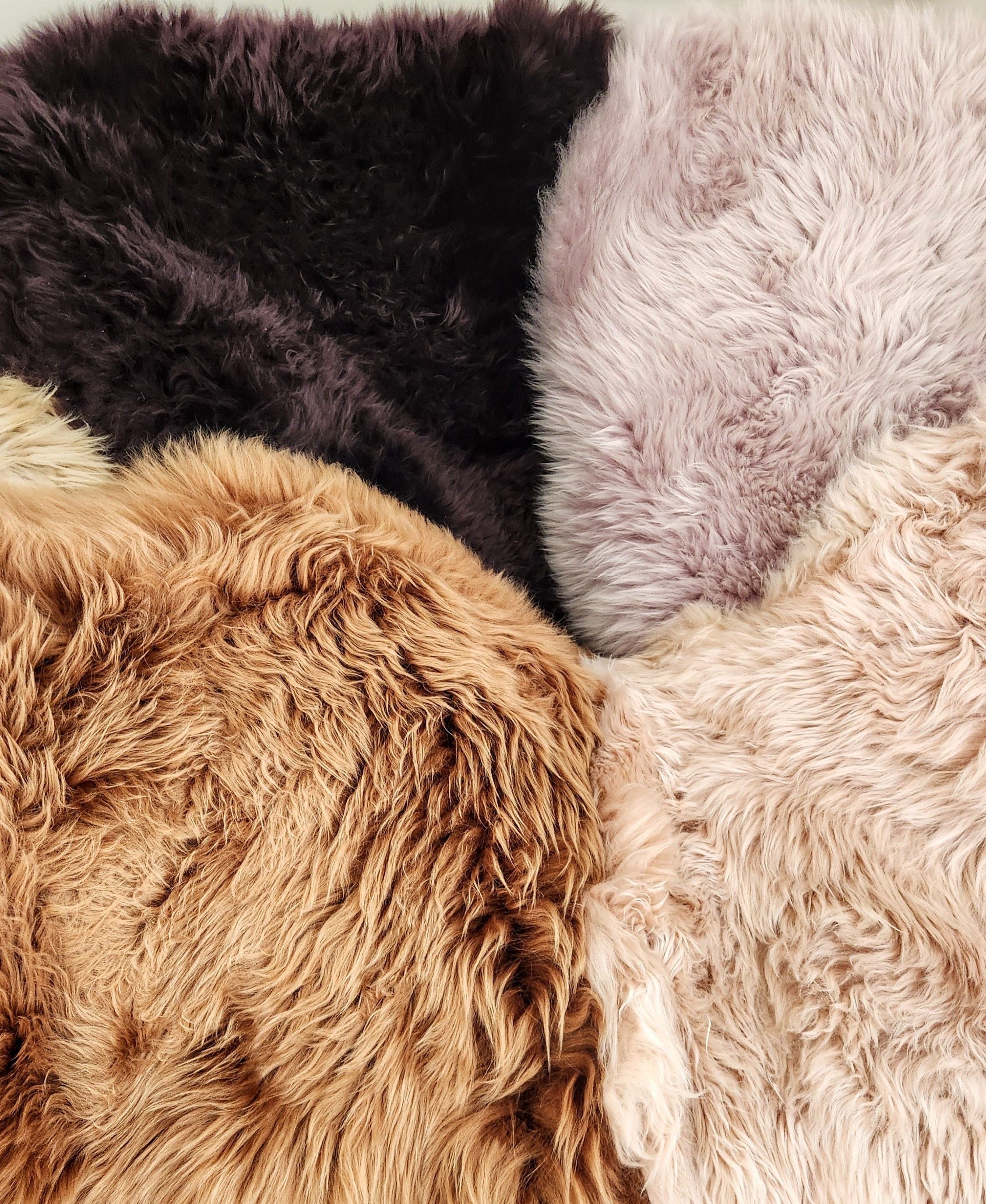Aubergine Merino Sheepskin