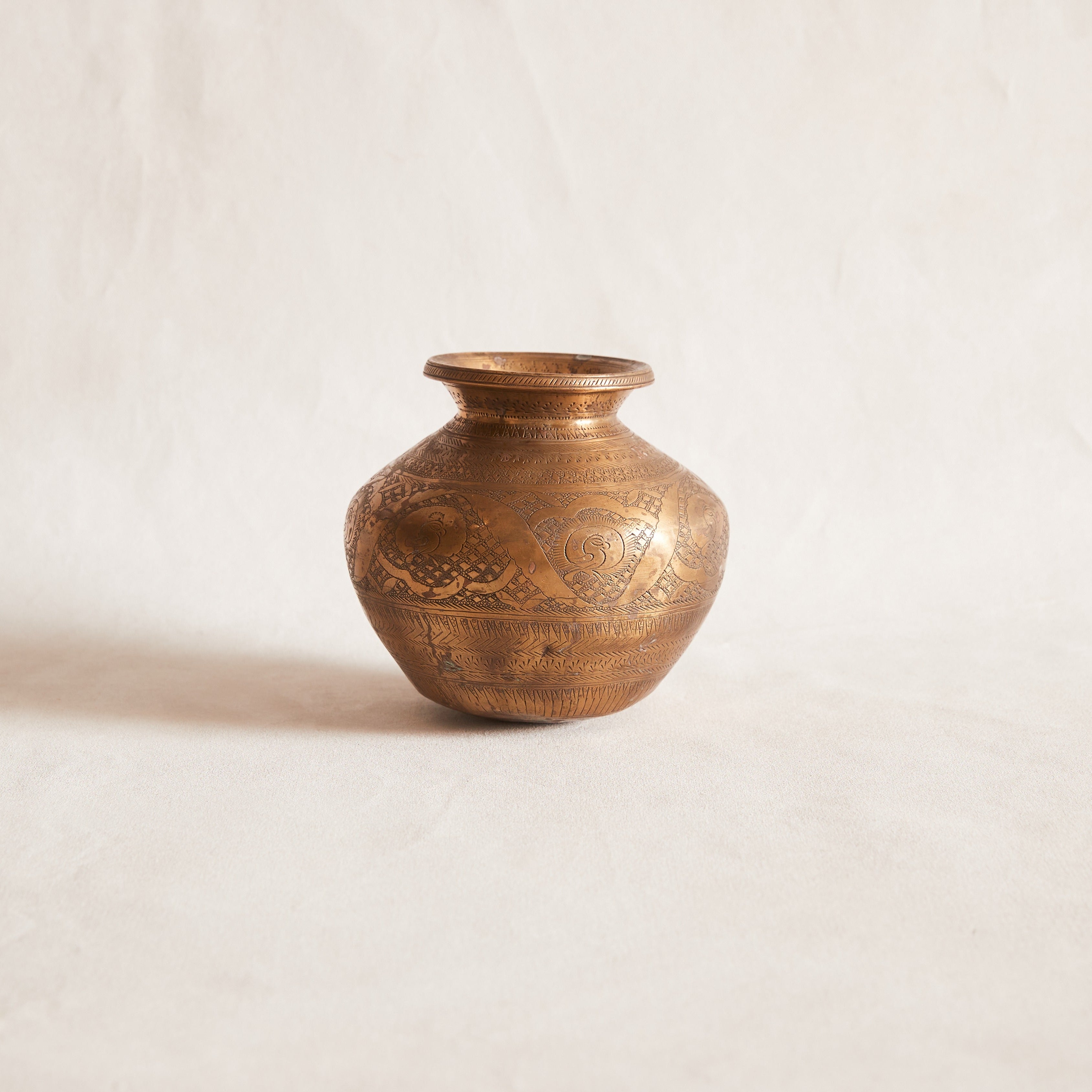 Small Brass Bud Vase
