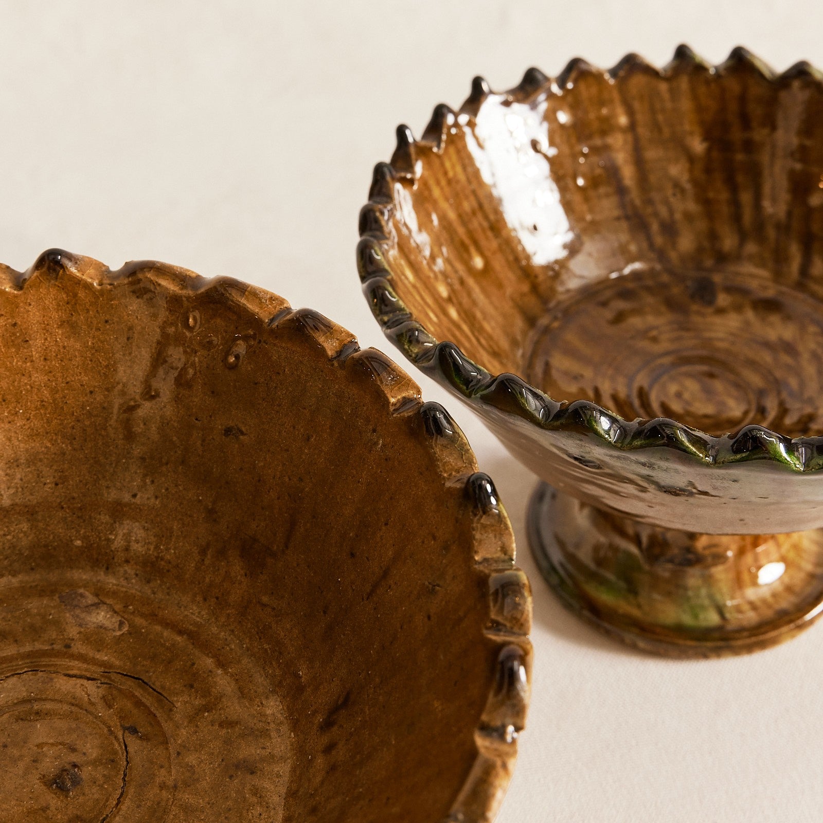 Tamegroute Pedestal Bowl - Jaune (3 sizes)