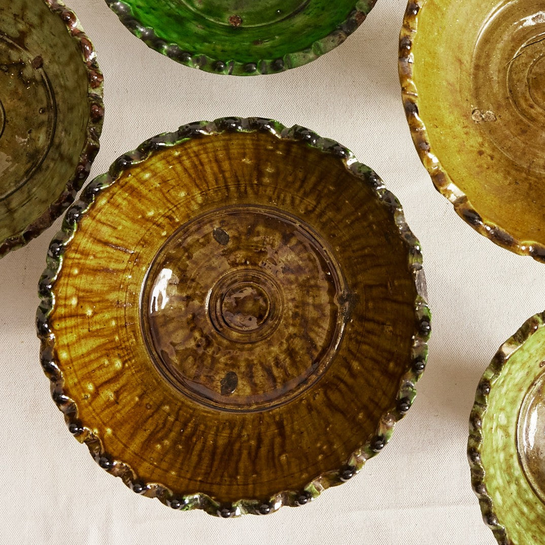 Tamegroute Pedestal Bowl - Jaune (3 sizes)