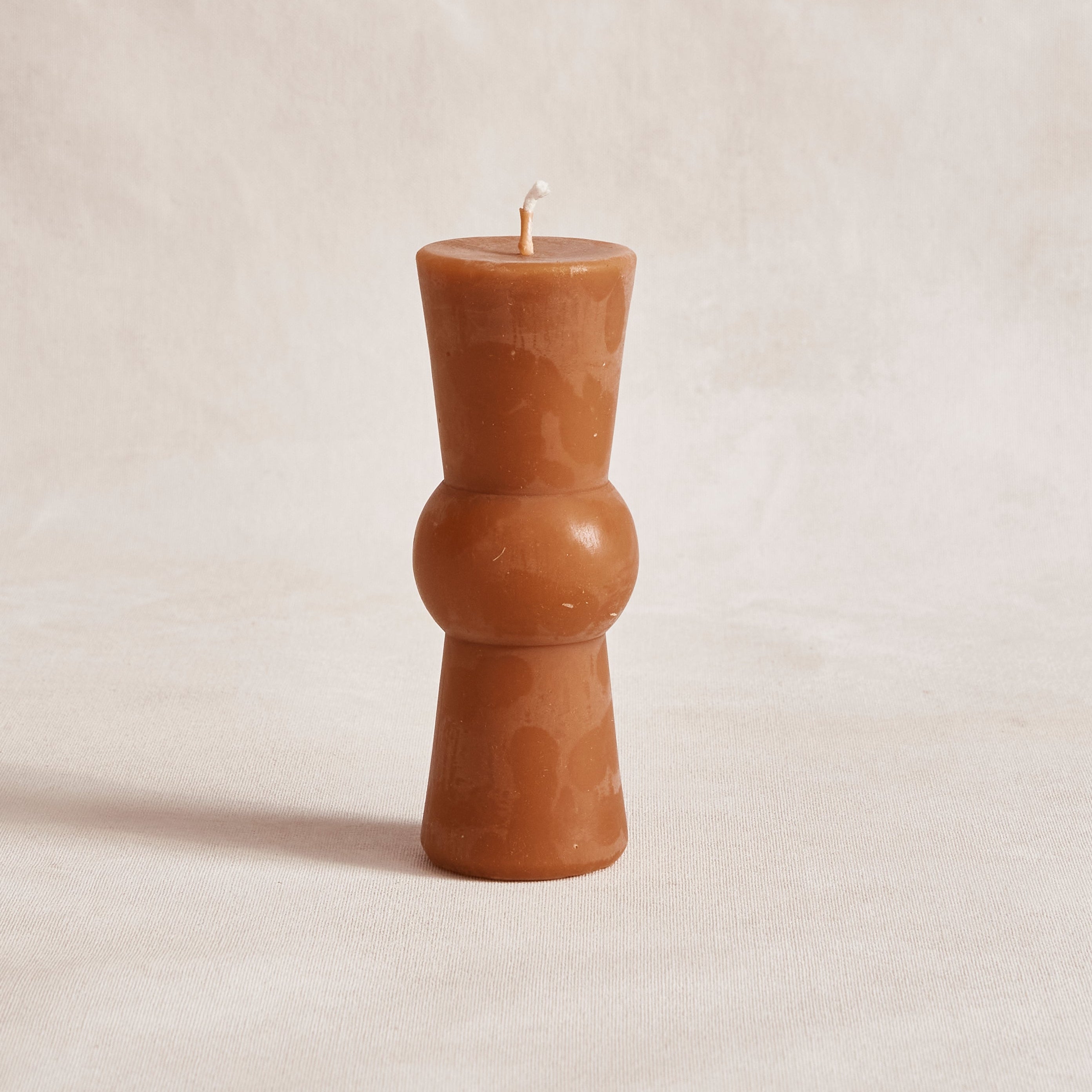 Terracotta coloured Josee Pillar Candle