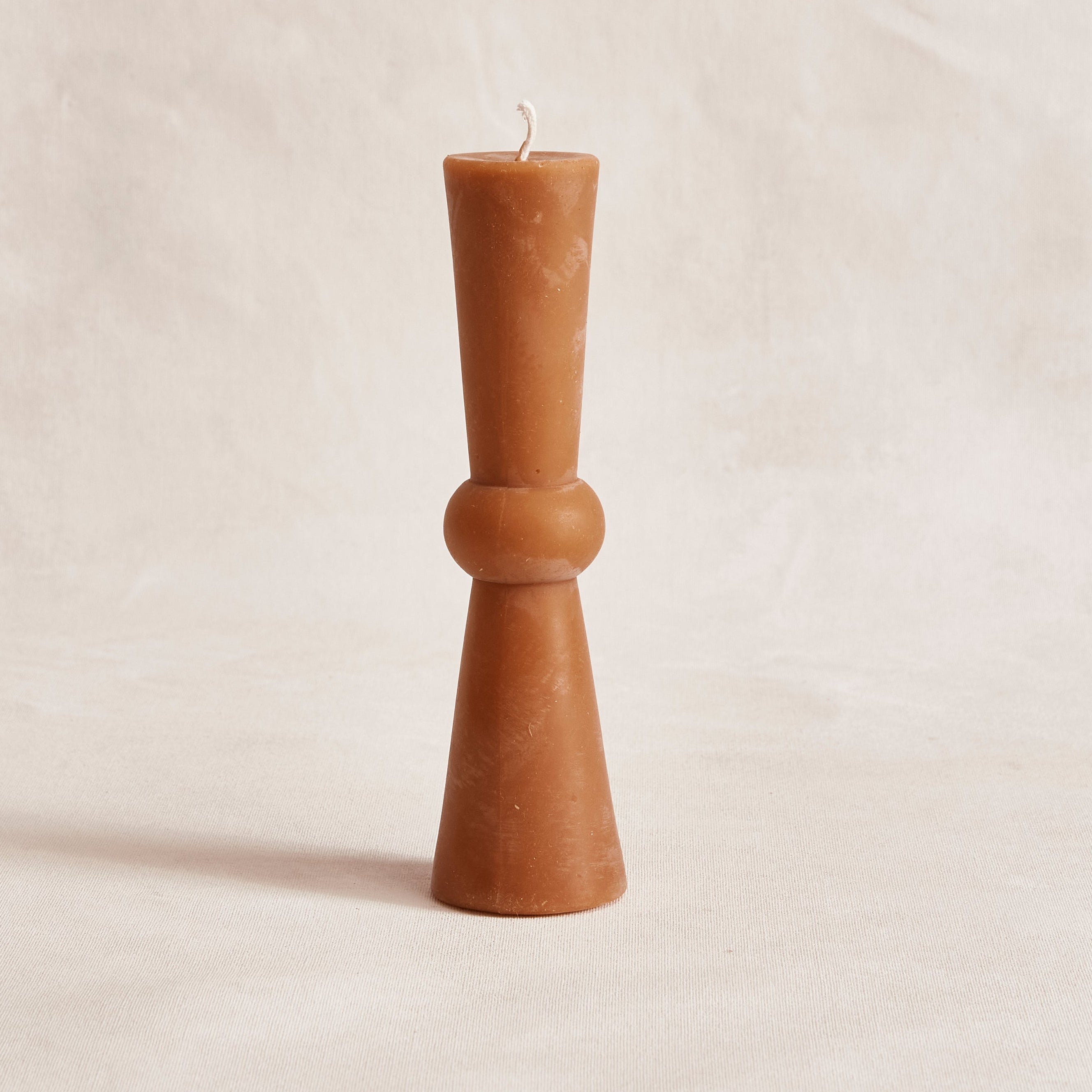Terracotta coloured Josee Pillar Candle