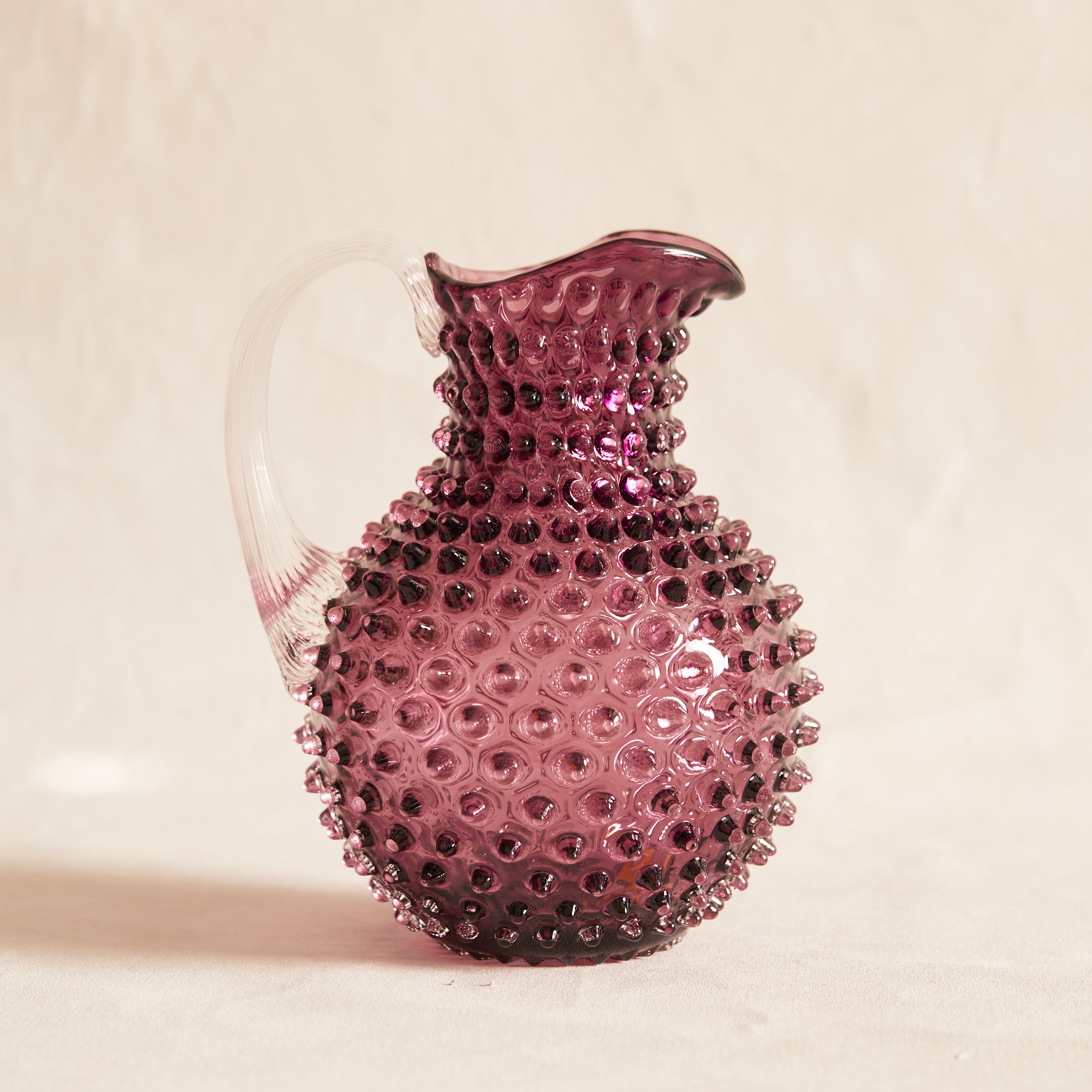 Underlay Violet Hobnail jug