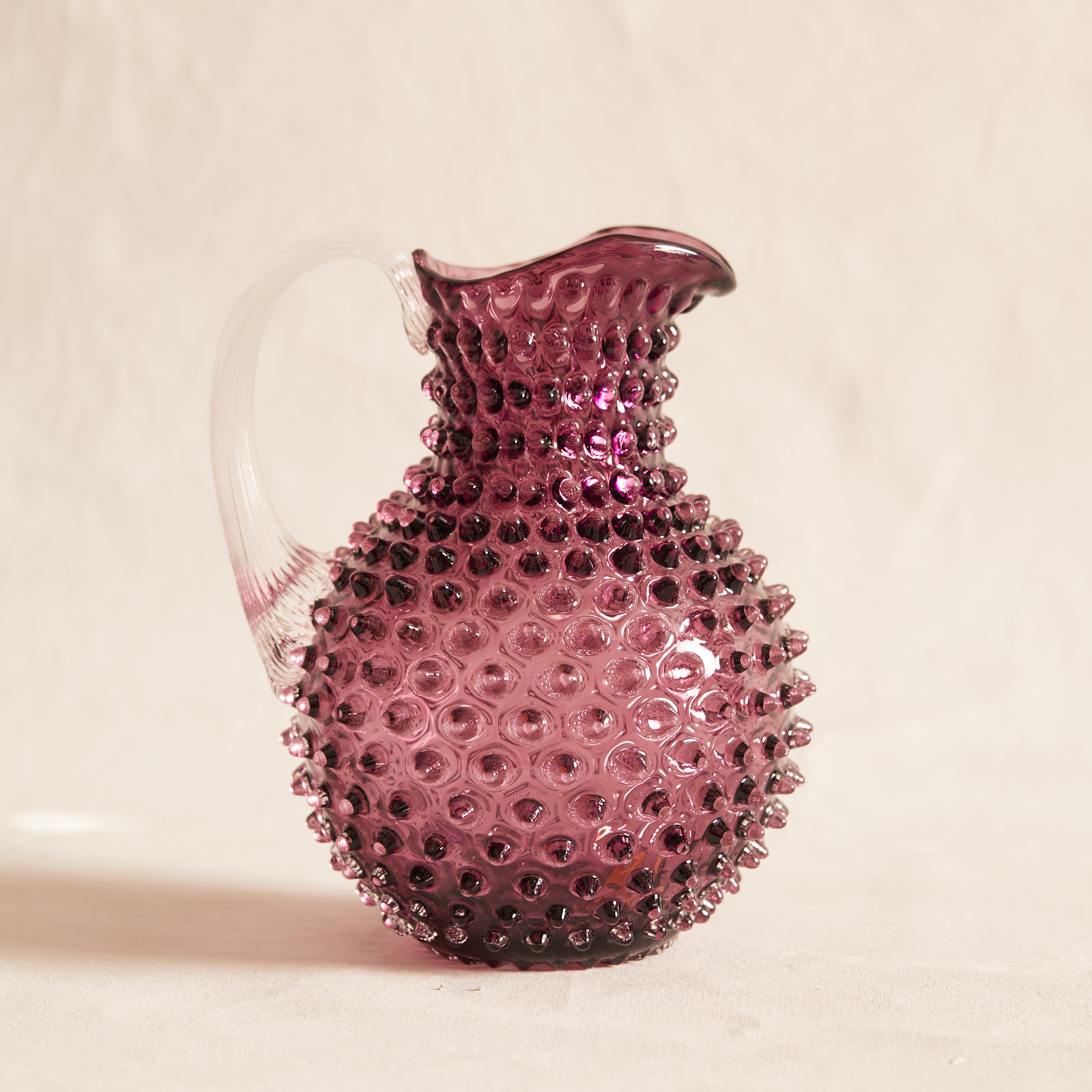 Underlay Violet Hobnail jug