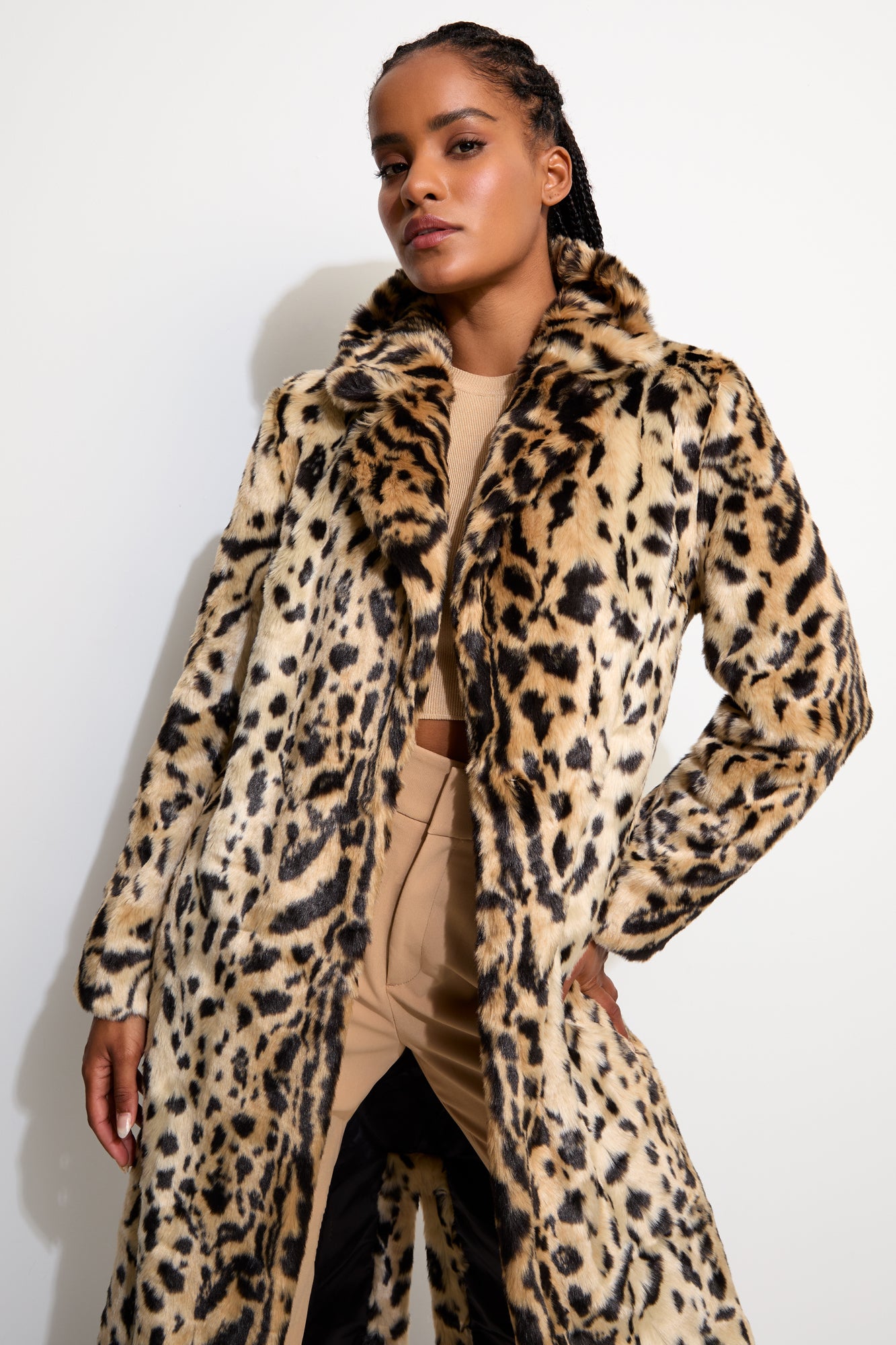 Long Song Leopard Coat