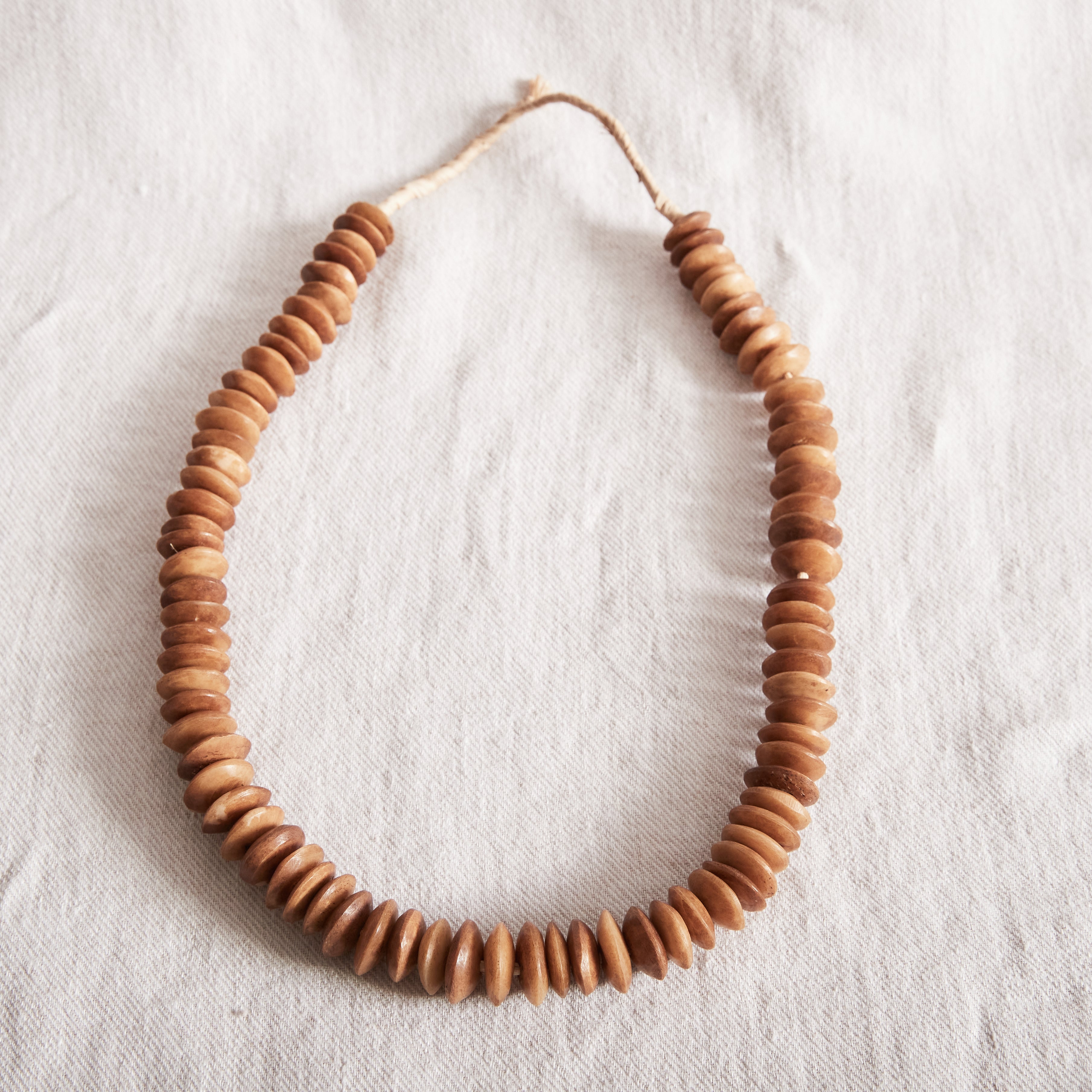 Kenyan Bead Garland - Camel