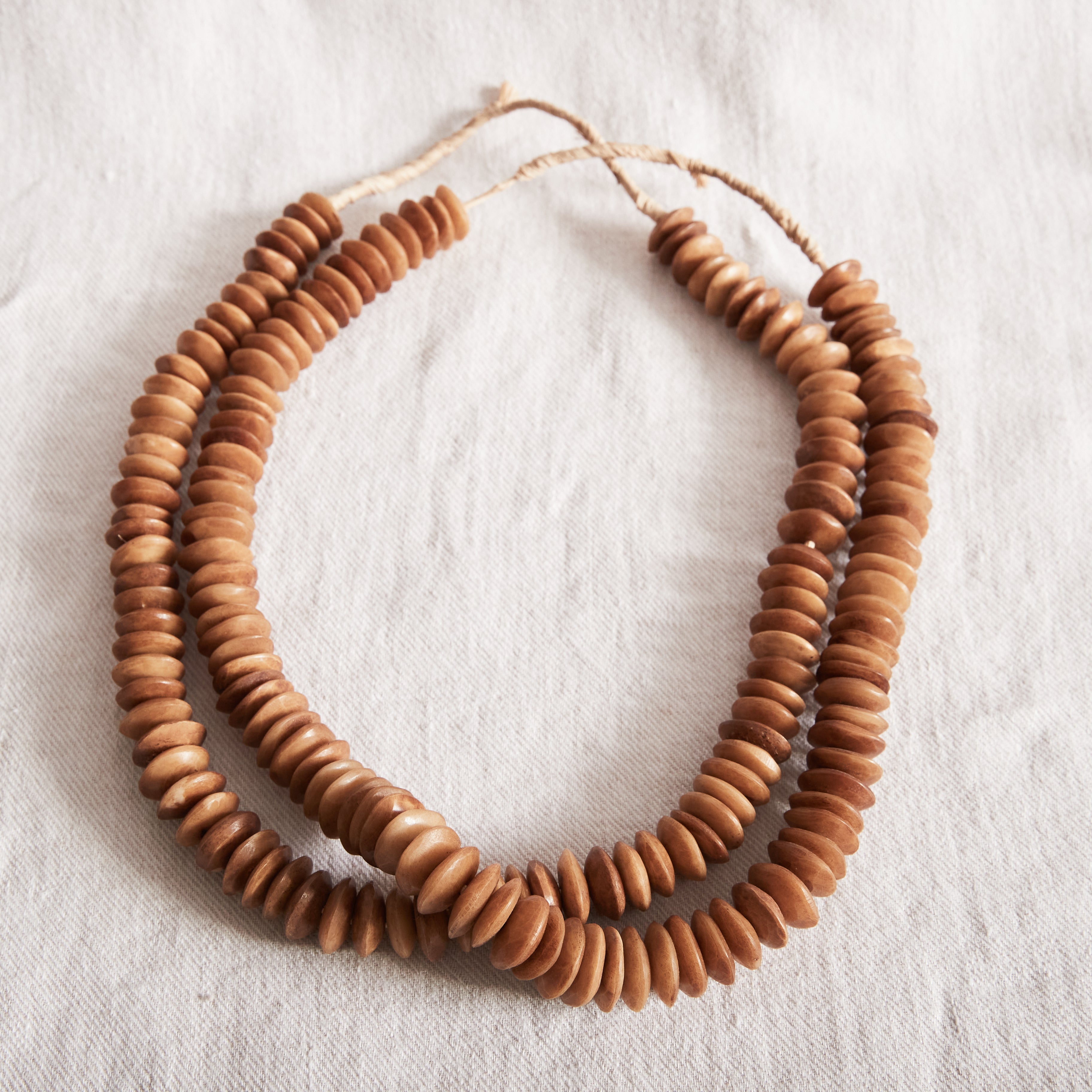 Kenyan Bead Garland - Camel