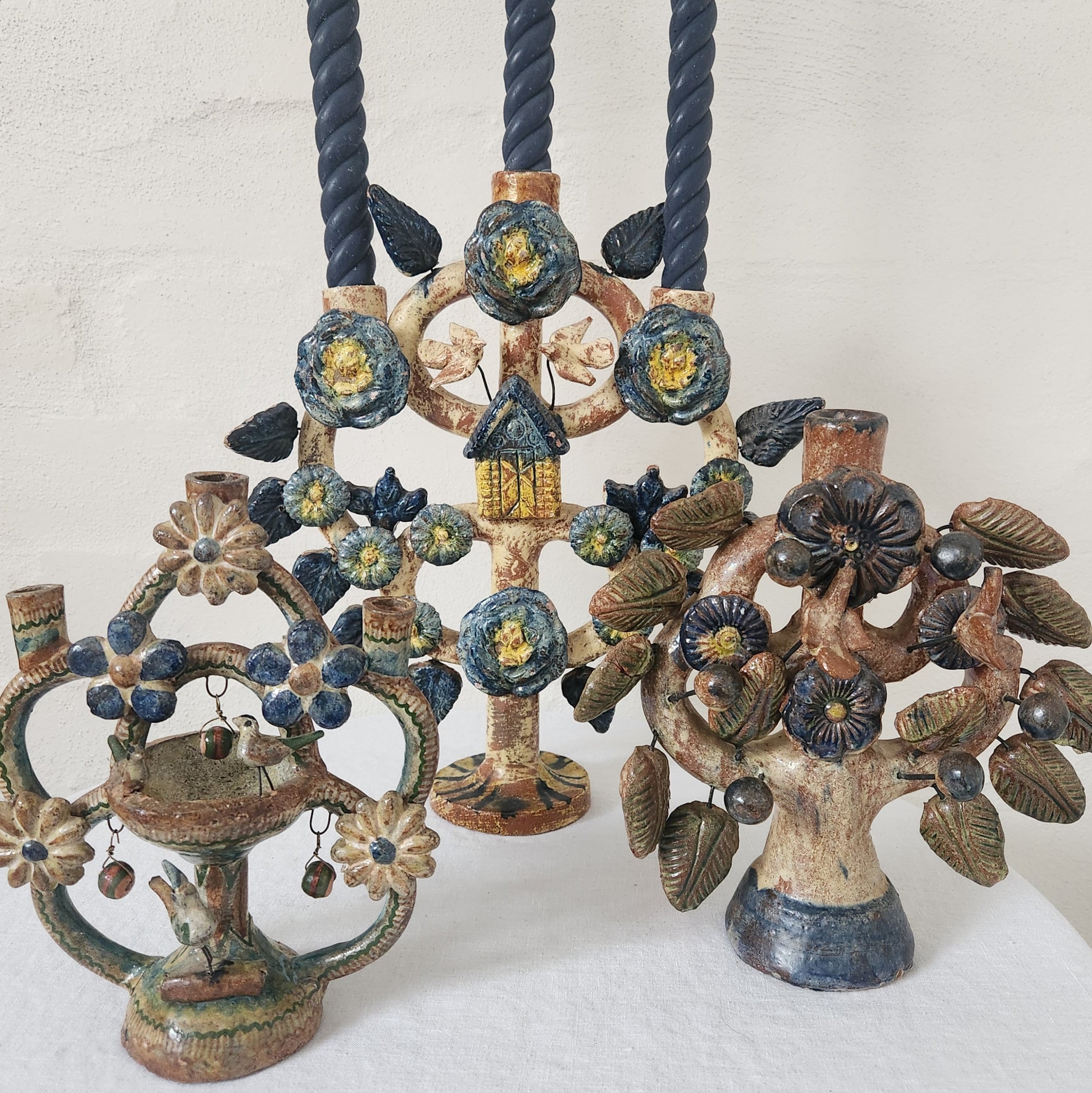 Antique Tree of Life Candelabra