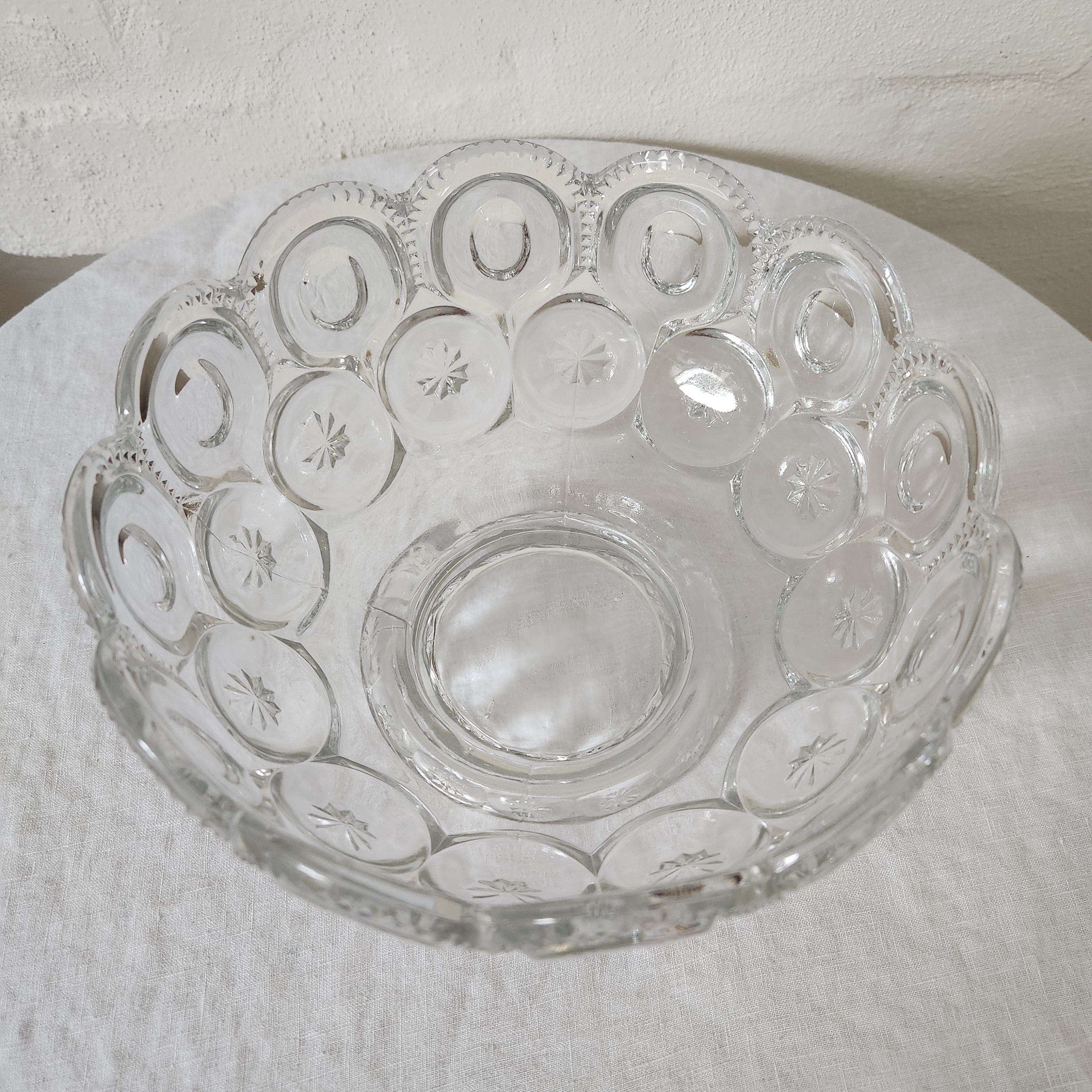 Antique Glass footed Comport