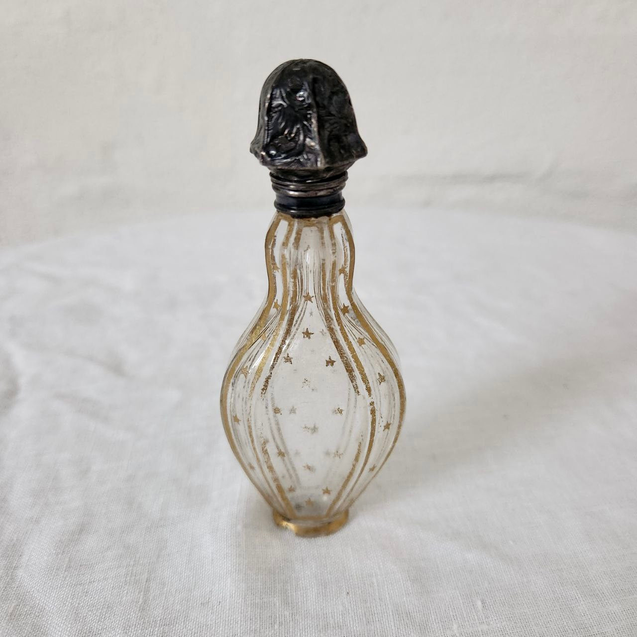 Set of 3 Antique Scent Bottles c 1800s.