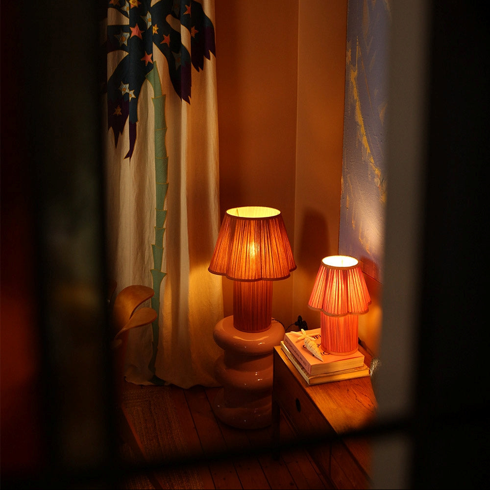 Myra Large Silk Lamp - Bronze