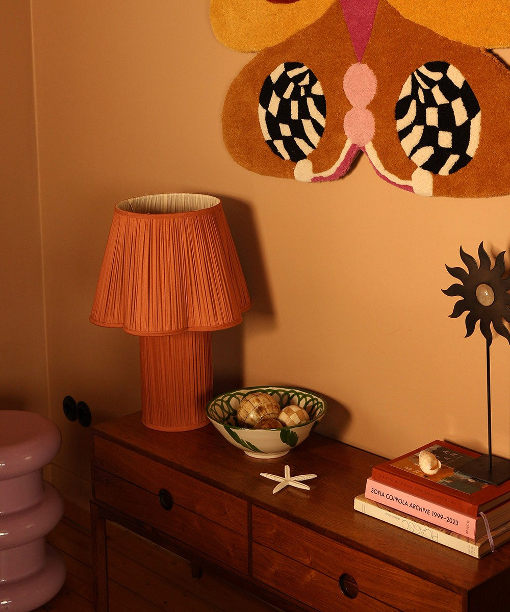 Myra Large Silk Lamp - Bronze