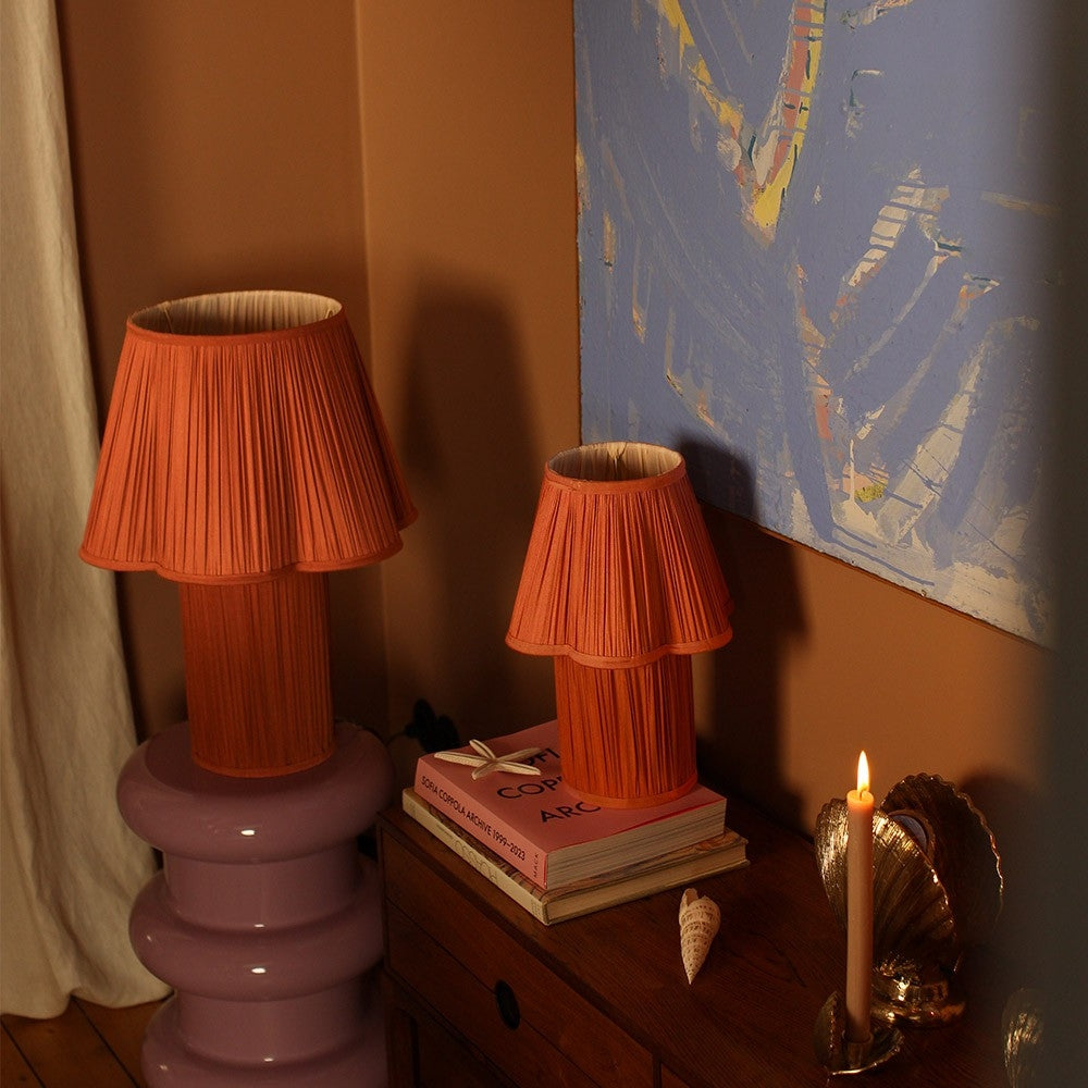 Myra Small Silk Lamp - Bronze