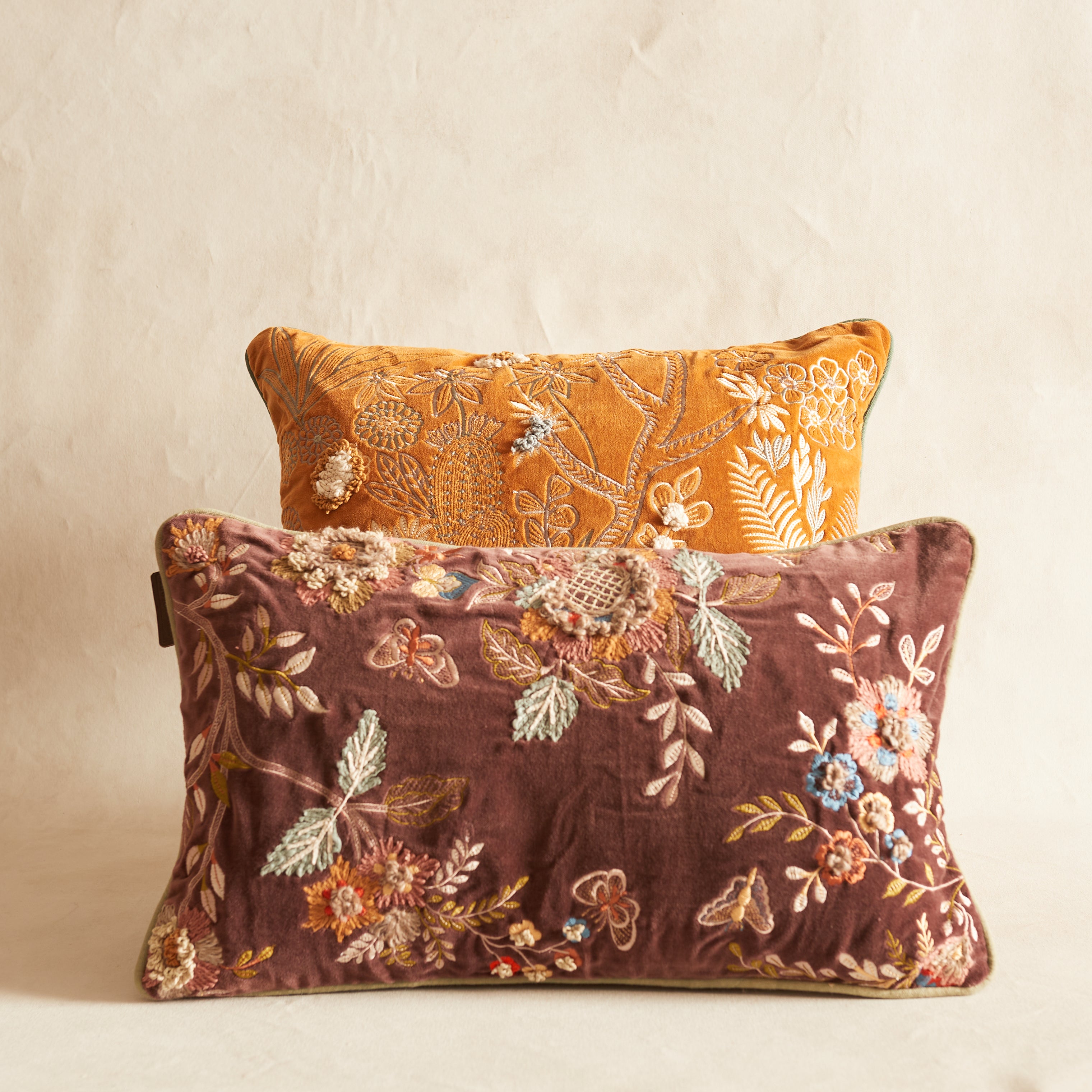 Kanika Gold Sunlight Cushion, feather infill