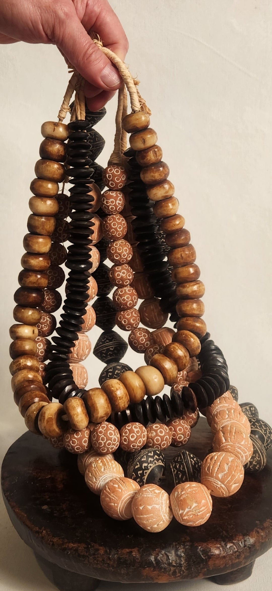 Kenyan Bead Garland - Brown