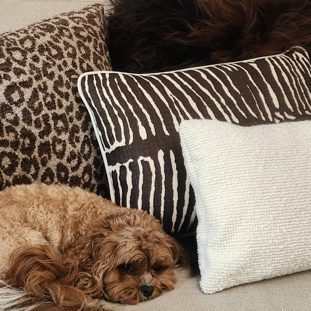 Ines Cream Boucle Cushion