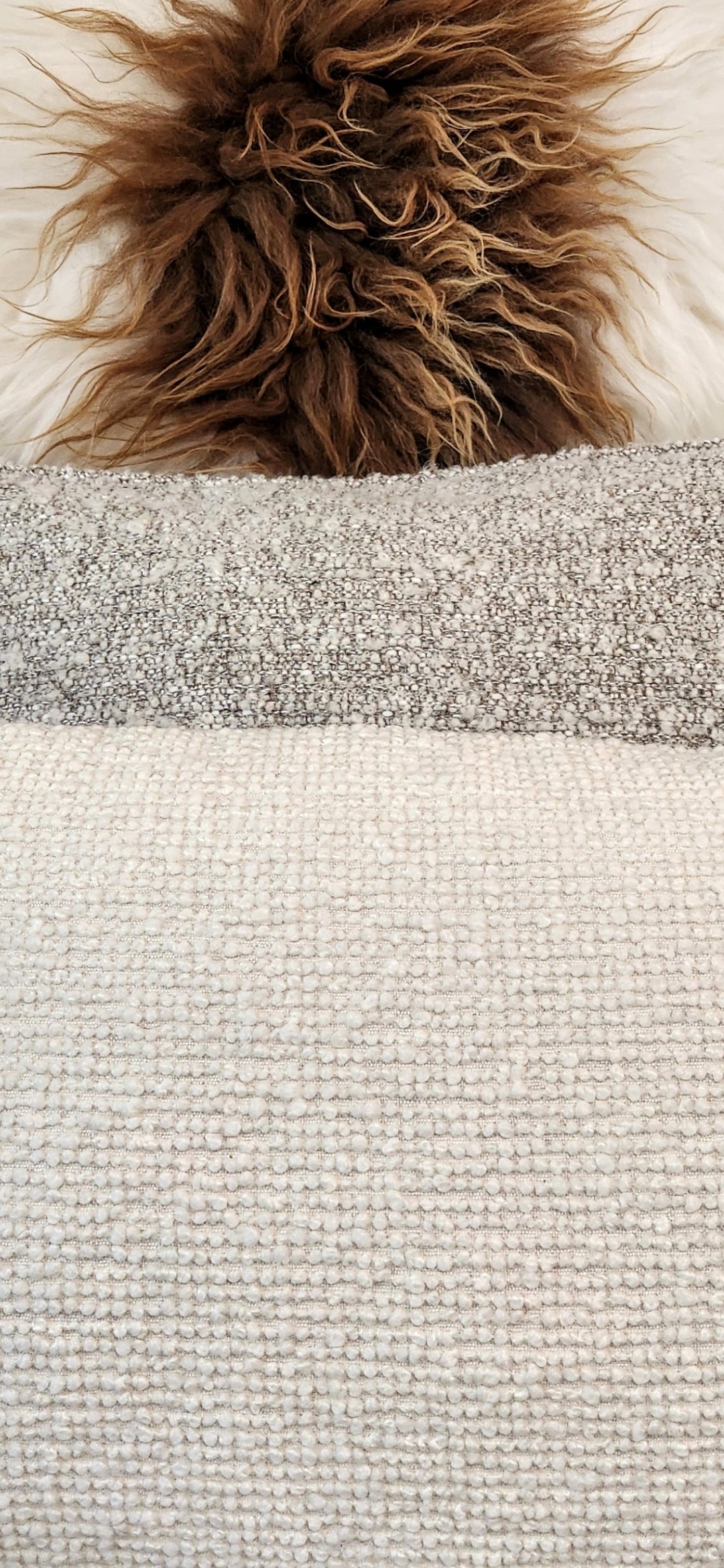 Ines Cream Boucle Cushion