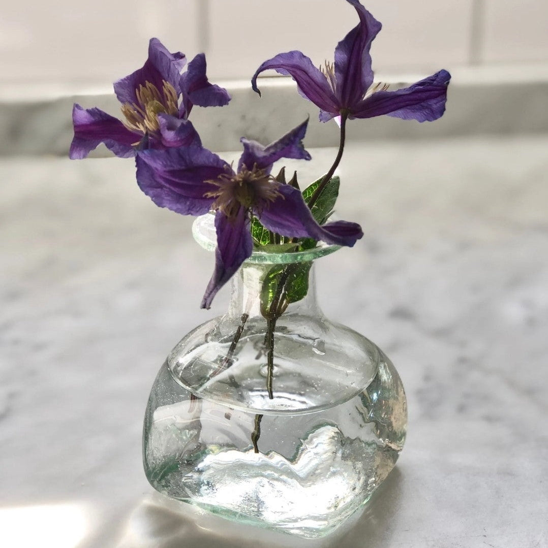 Bagno Carré Glass Vase (no handle) - Clear