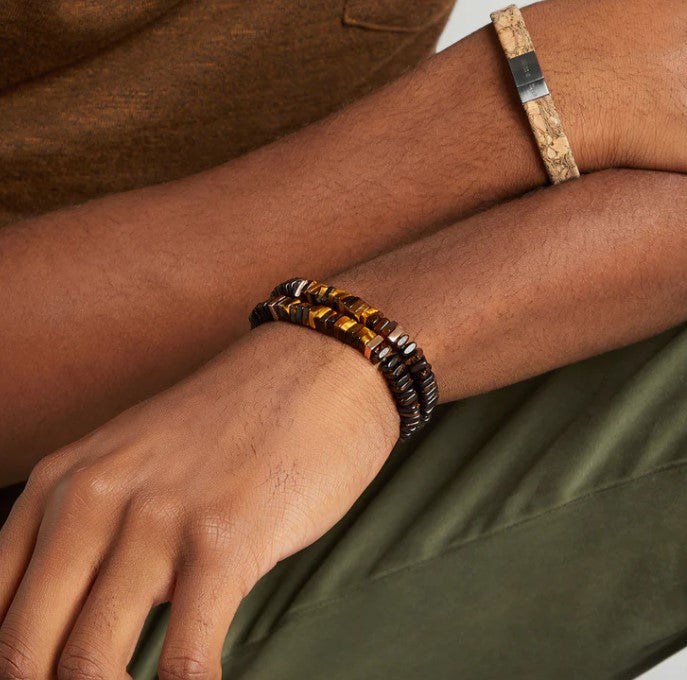 Legno Bracelet - Rose Gold & Tiger's Eye