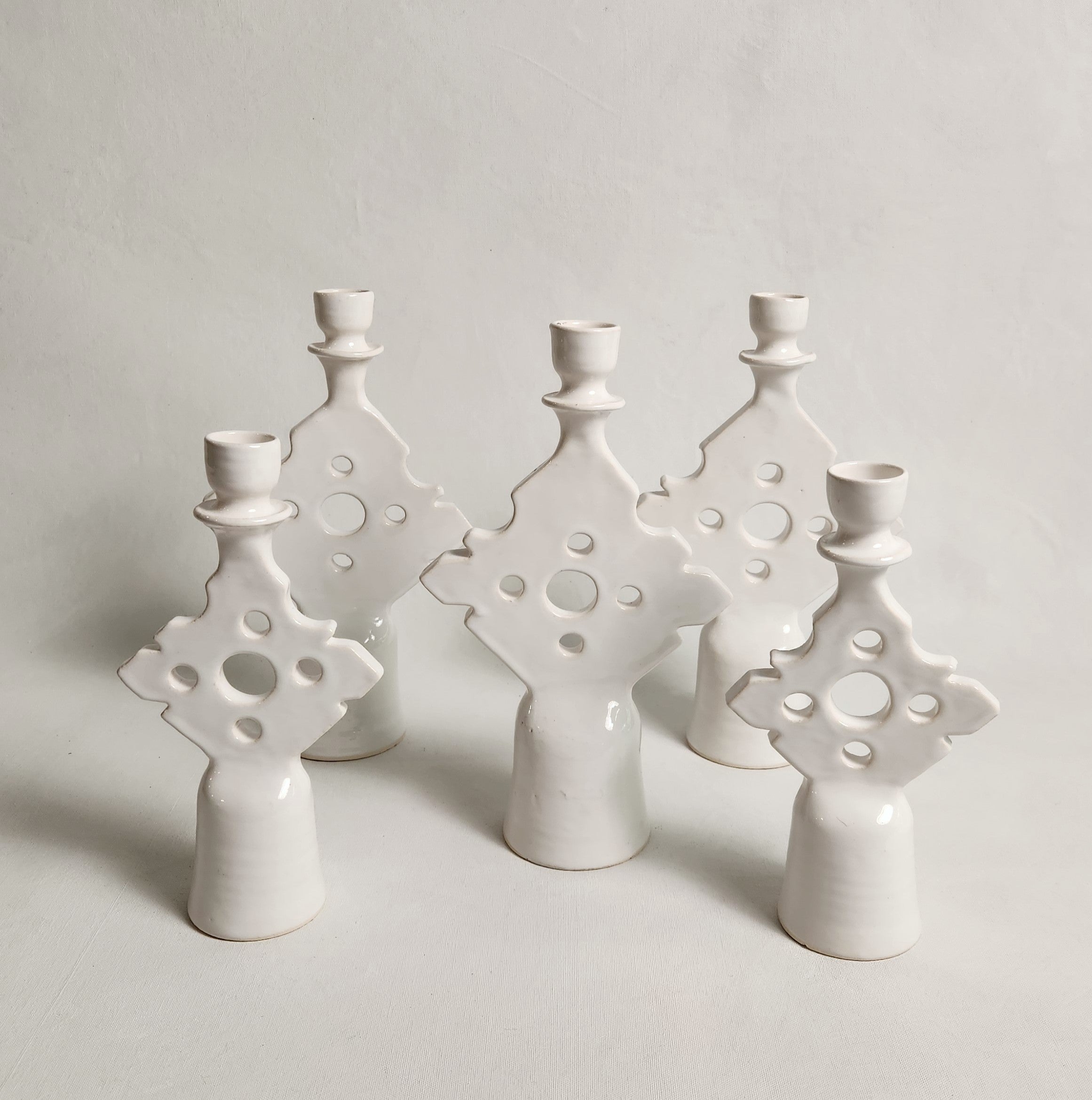 Touareg Ceramic Candlestick