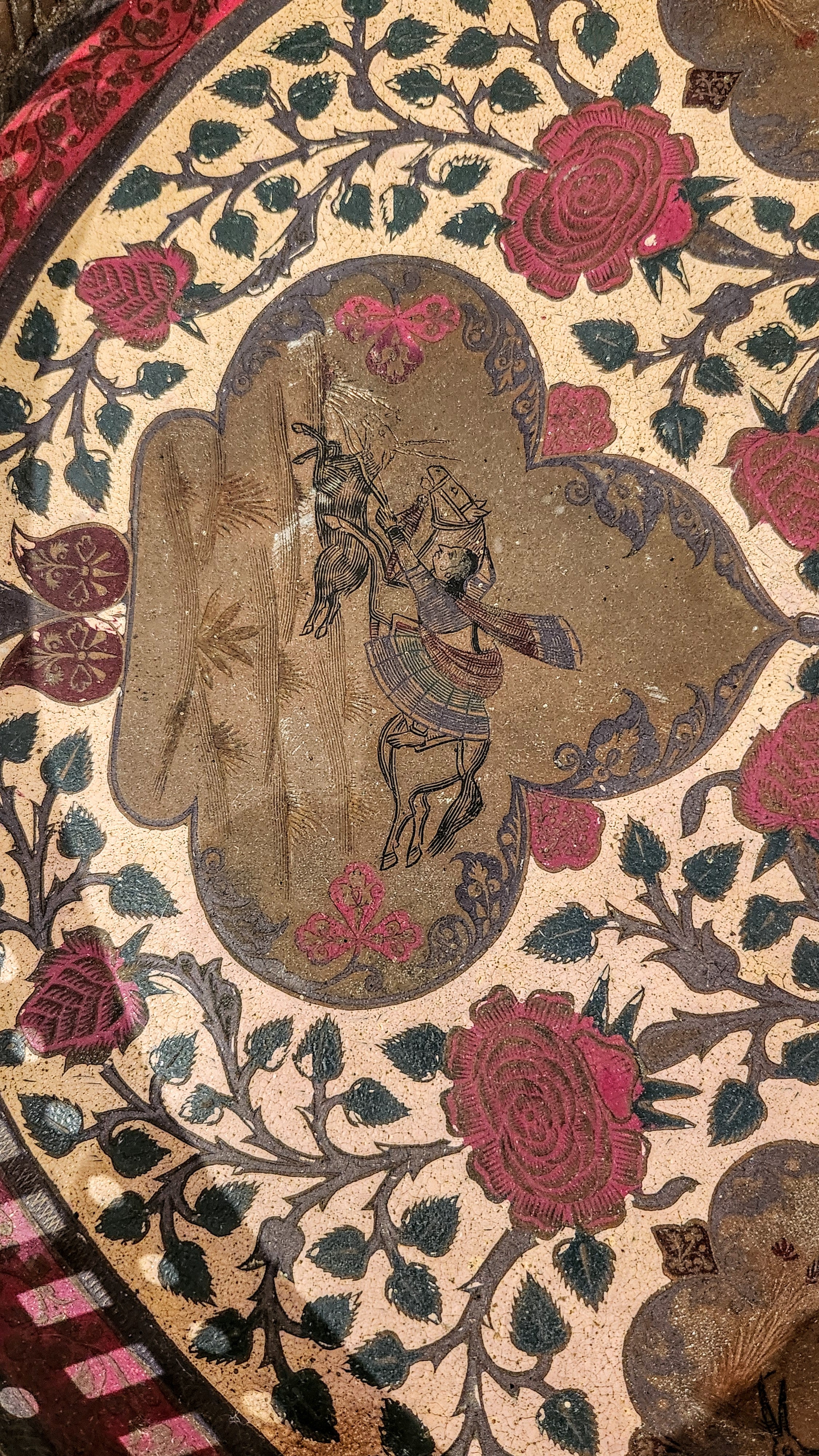 Large Brass Indian Serving Tray