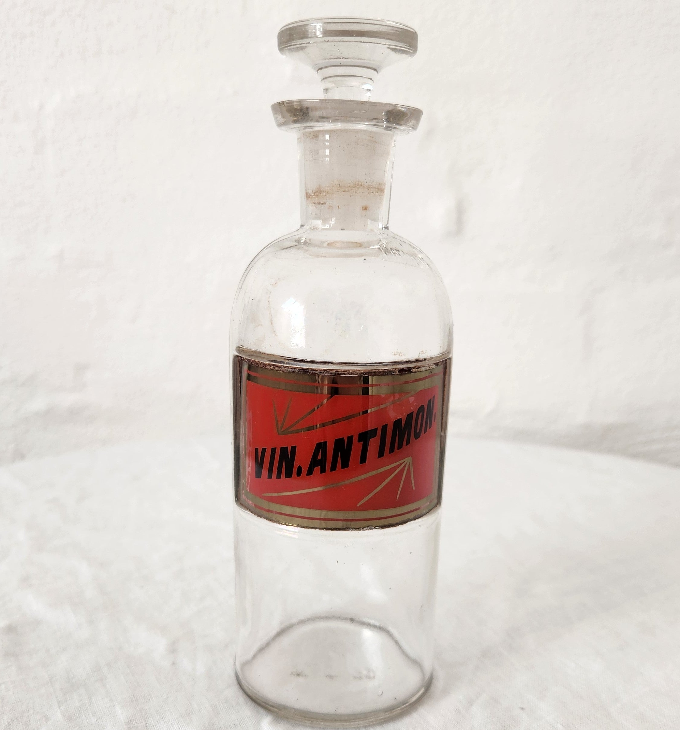 Set of Three Antique Apothecary Bottles