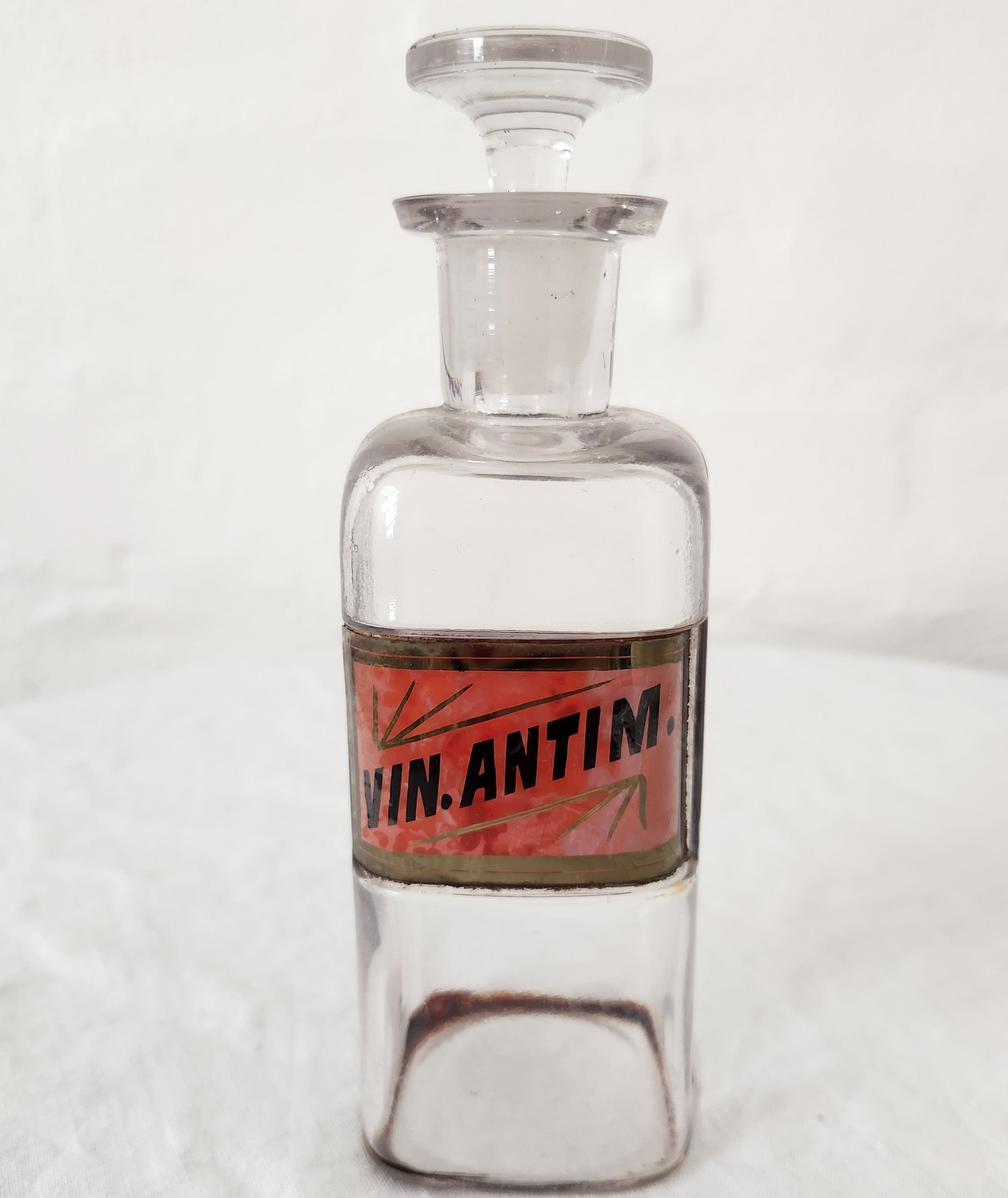 Set of Three Antique Apothecary Bottles