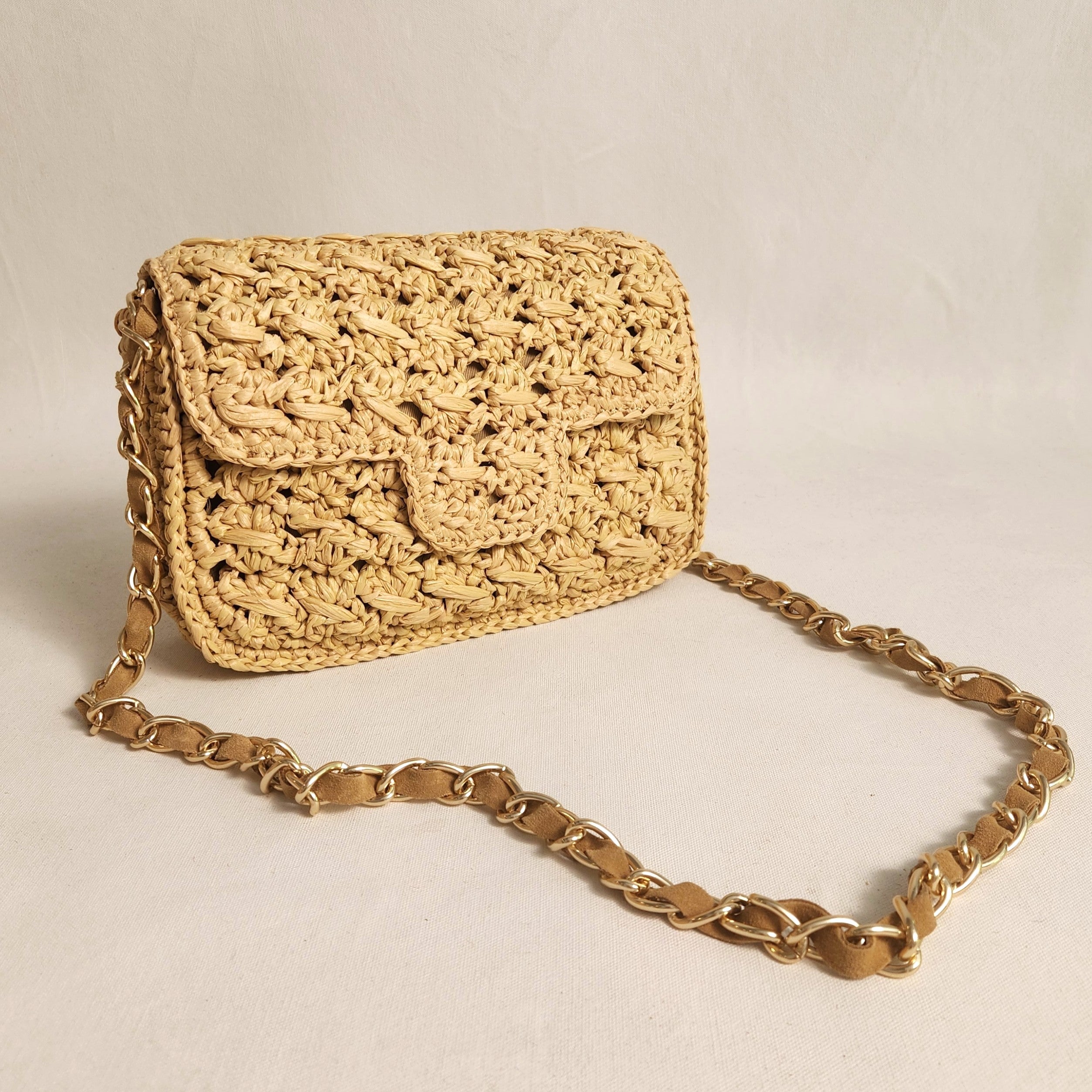 Camilla Raffia Cross Body Bag
