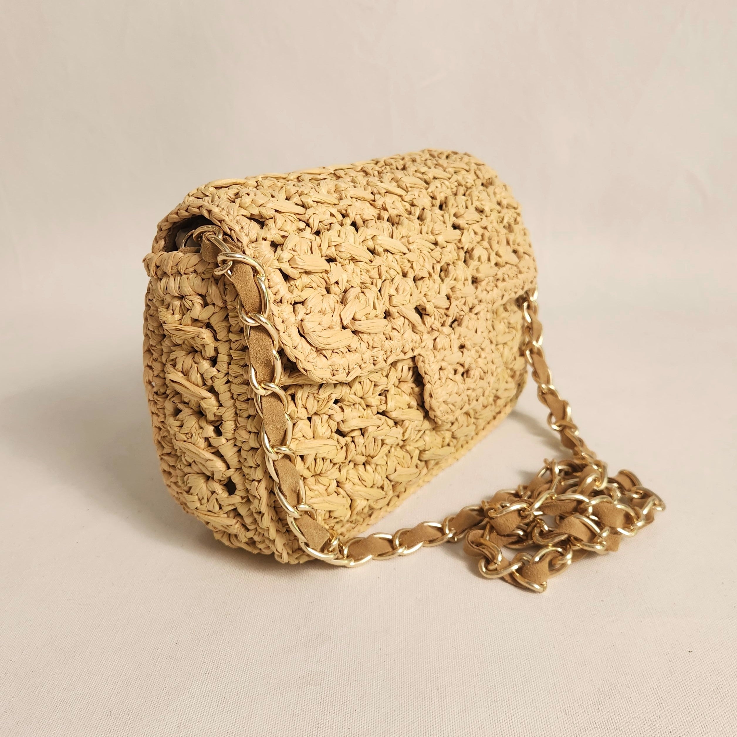 Camilla Raffia Cross Body Bag