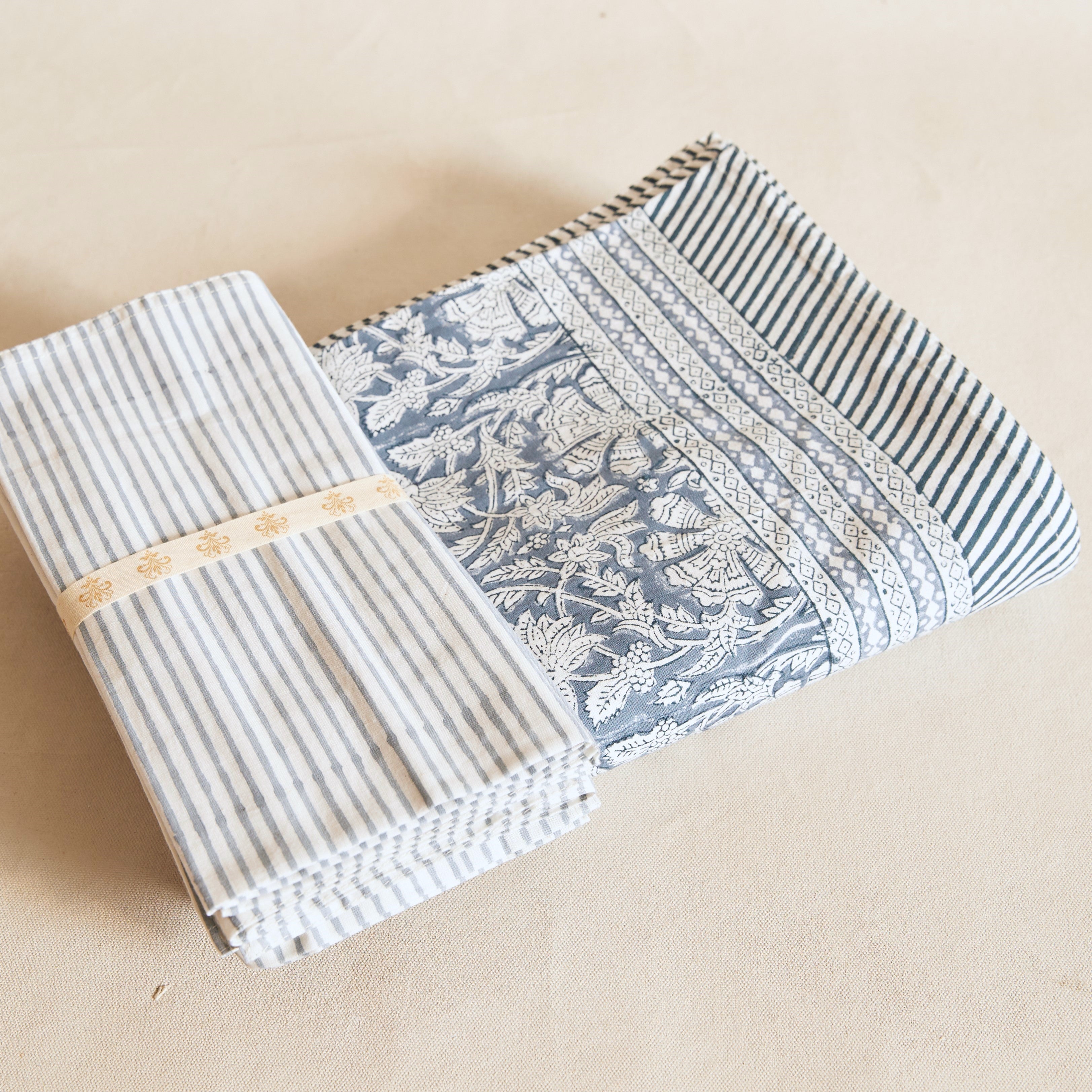 Cotton Tablecloth - Paradise Cornflour Blue