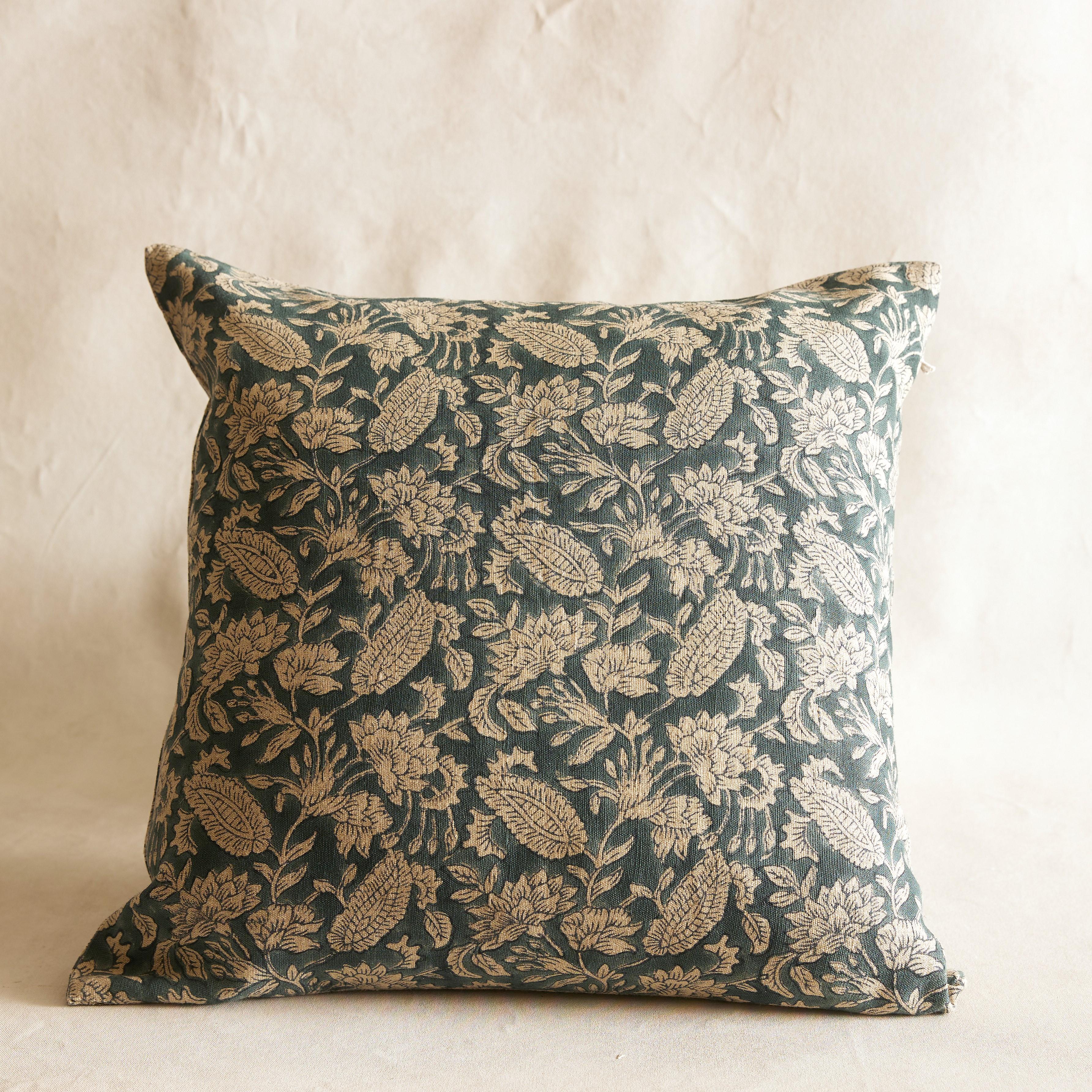 Jodhpur Denim Blue Linen Cushion