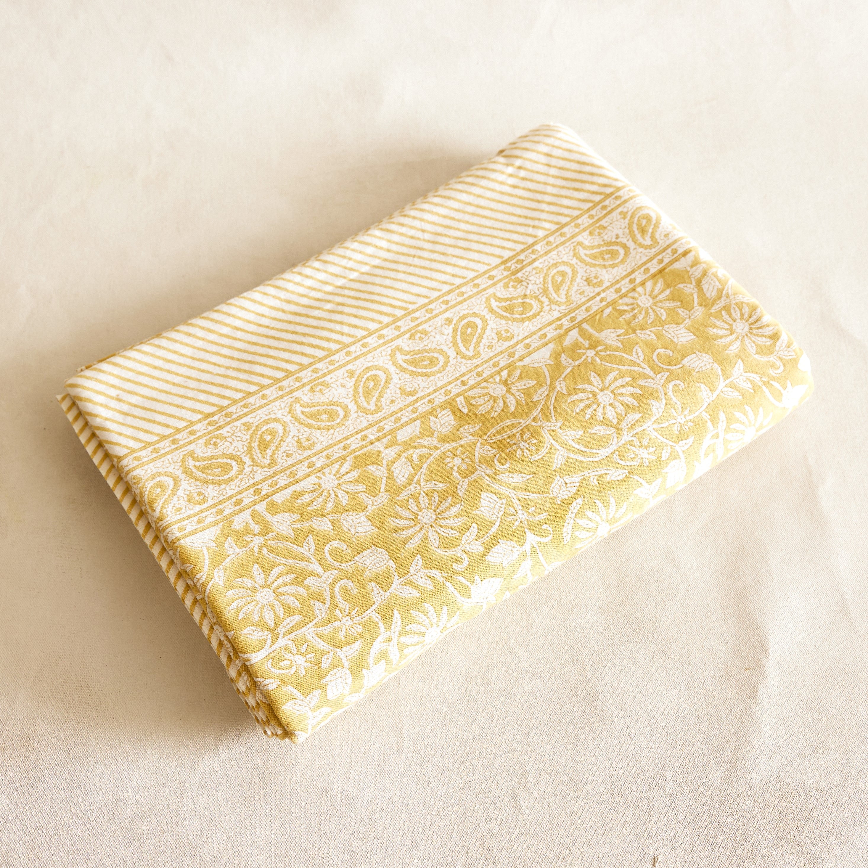 Cotton Tablecloth - Margerita Yellow
