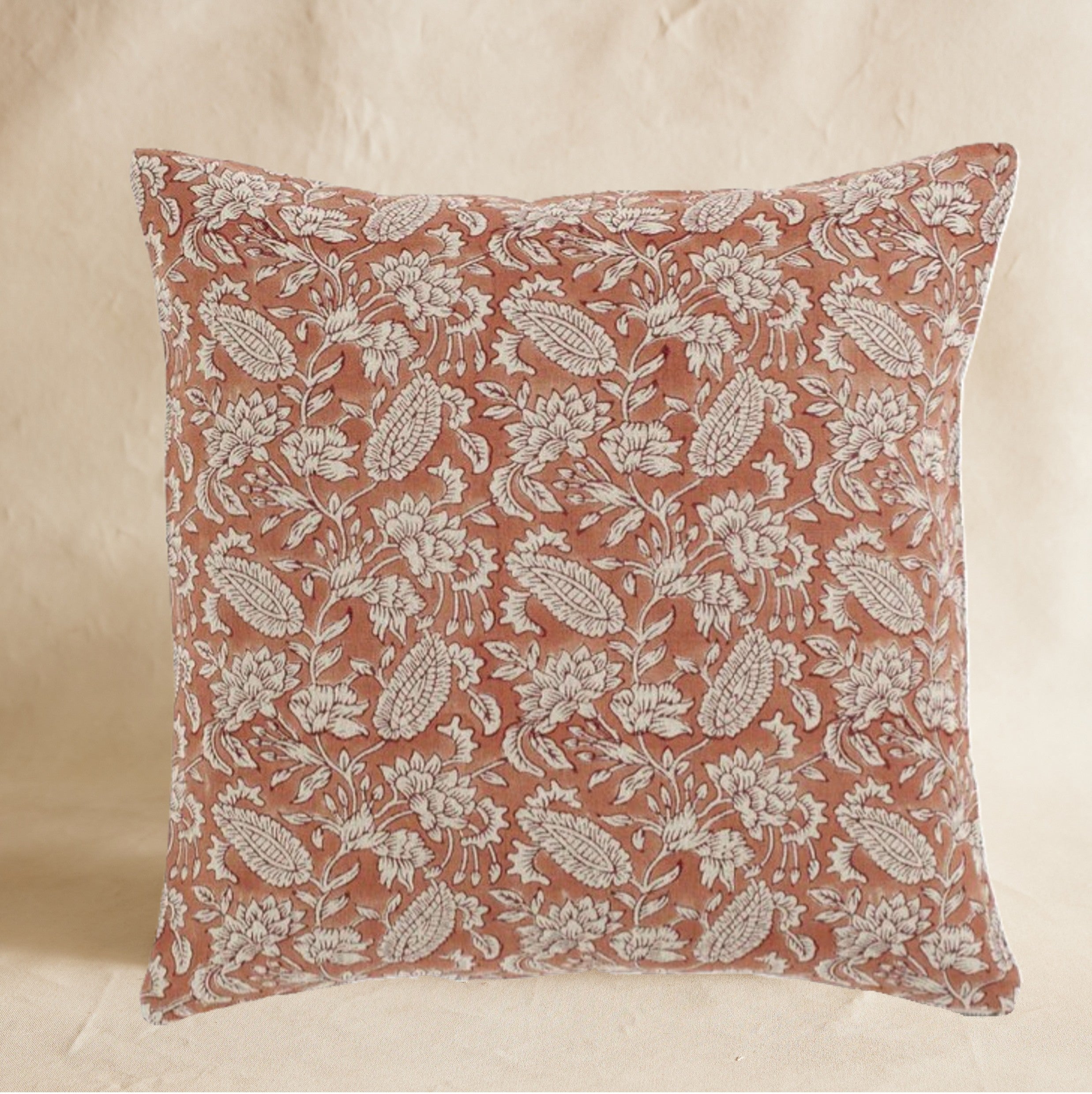 Jodphur Terracotta Linen Cushion