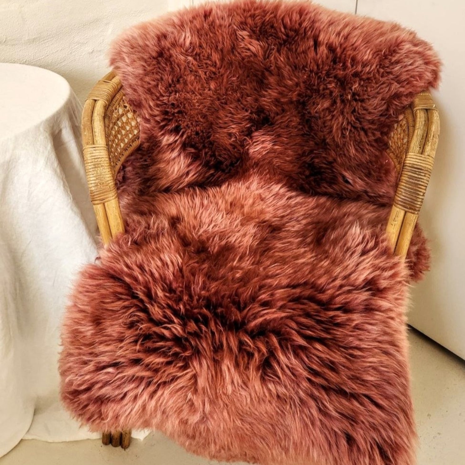 Wild Rose Frost Merino Sheepskin