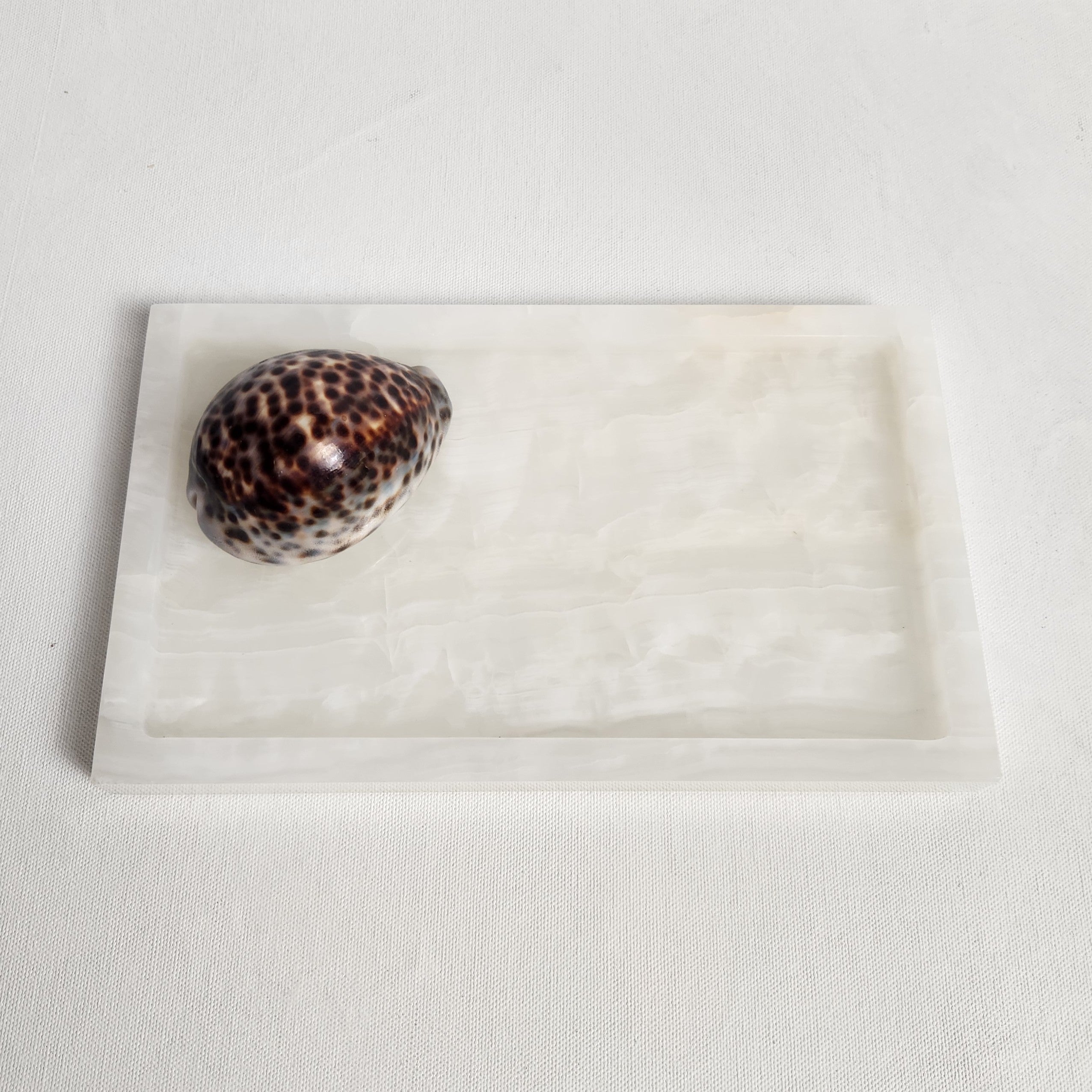 Lunar Vanity Tray - White Onyx