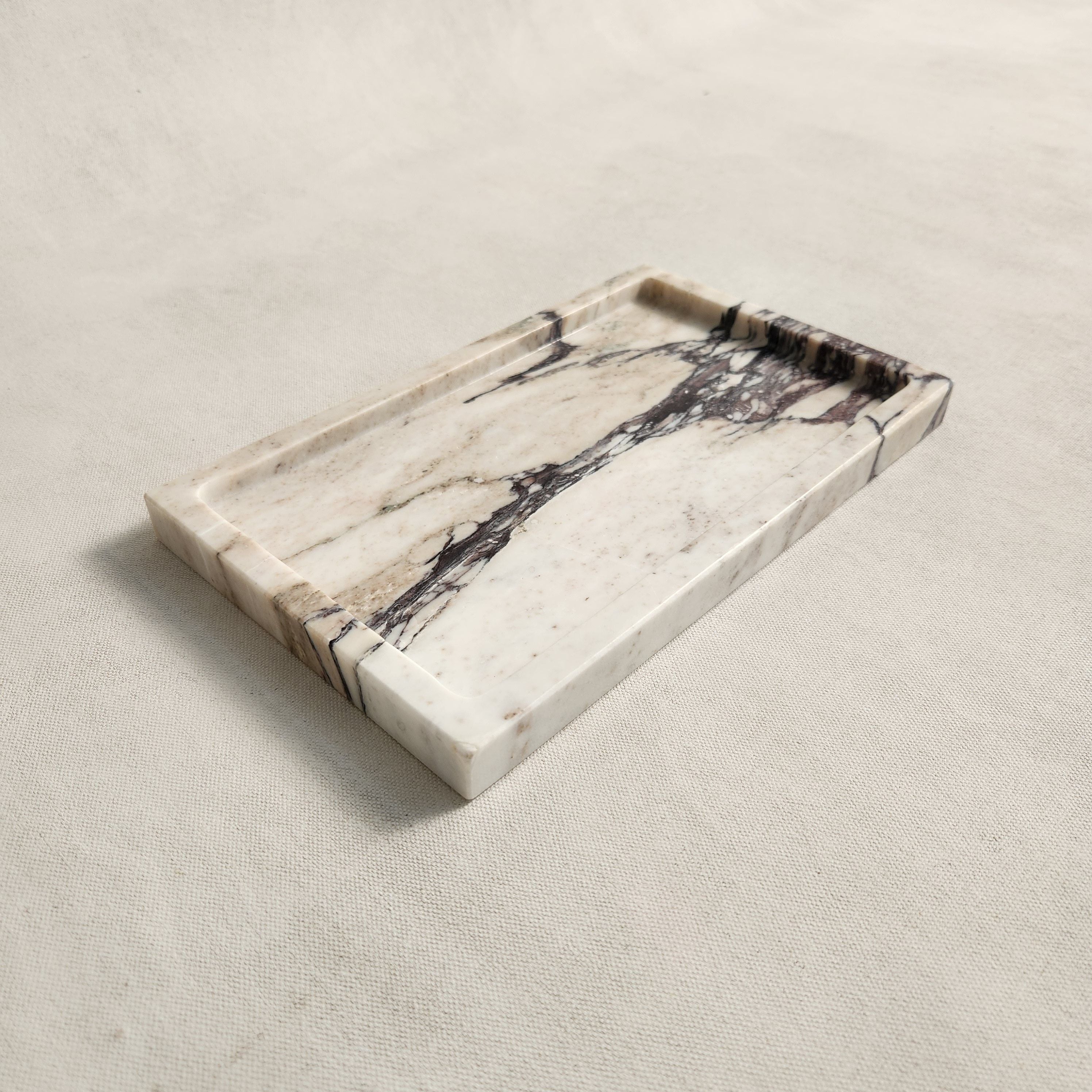 Lunar Vanity Tray - Calacatta Viola Marble